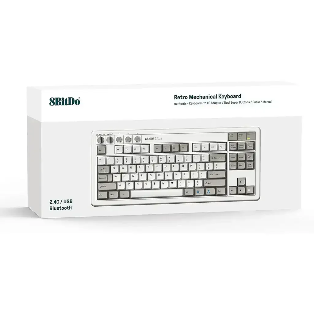8BitDo - Retro Mechanical Keyboard 87 Keys - Klawiatura Mechaniczna 80% Bezprzewodowa Retro - Image 12