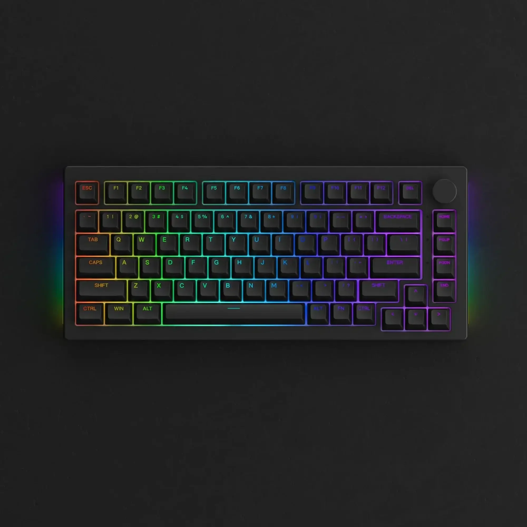 Akko - 5075B Plus Shine-Through Black Wireless Mechanical Keyboard - Image 2