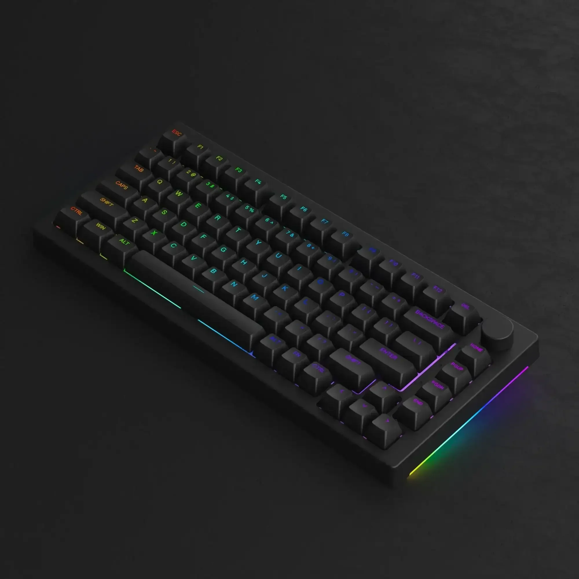 Akko - 5075B Plus Shine-Through Black Wireless Mechanical Keyboard - Image 3