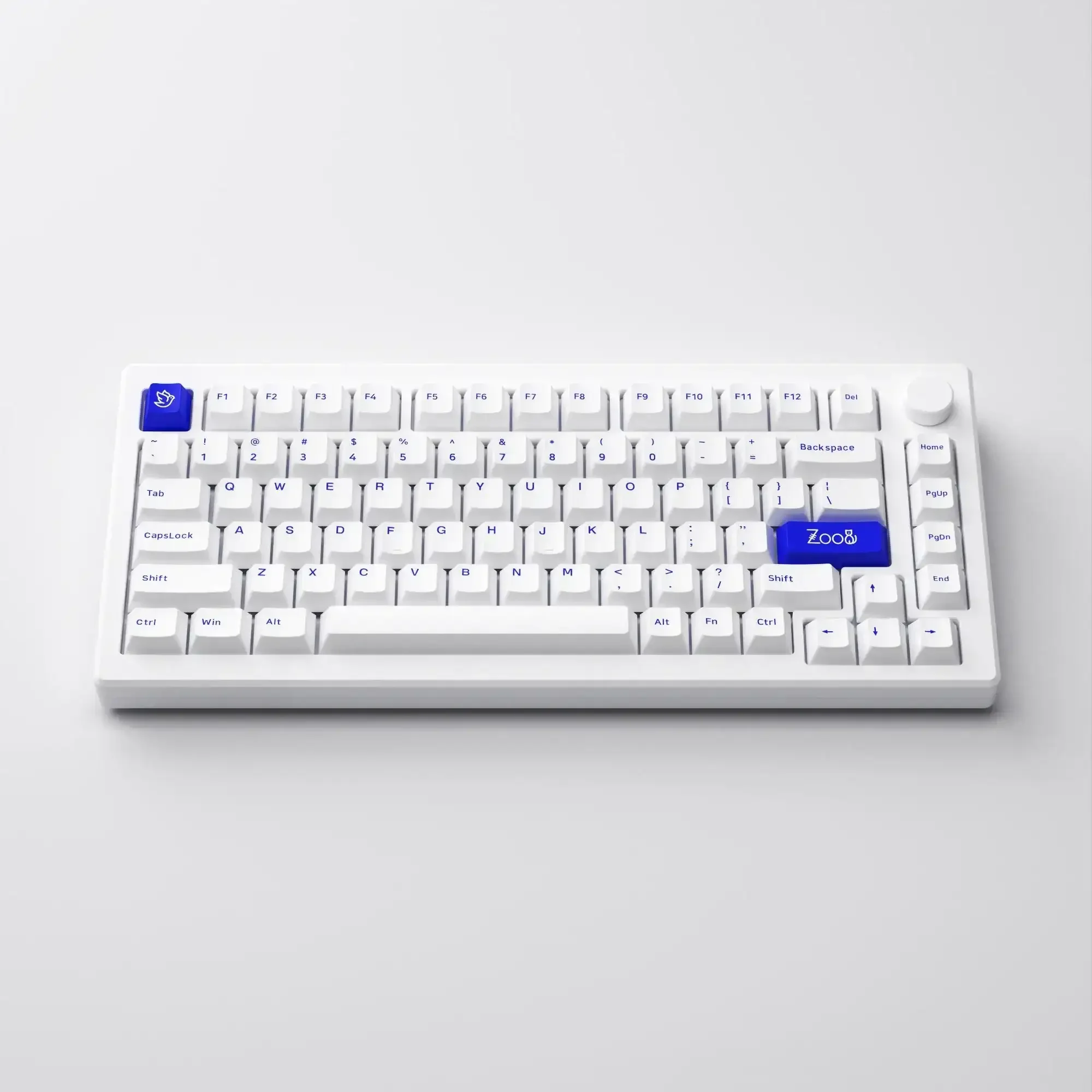 Akko - MOD 007B PC Blue on White Wireless Mechanical Keyboard - Image 3