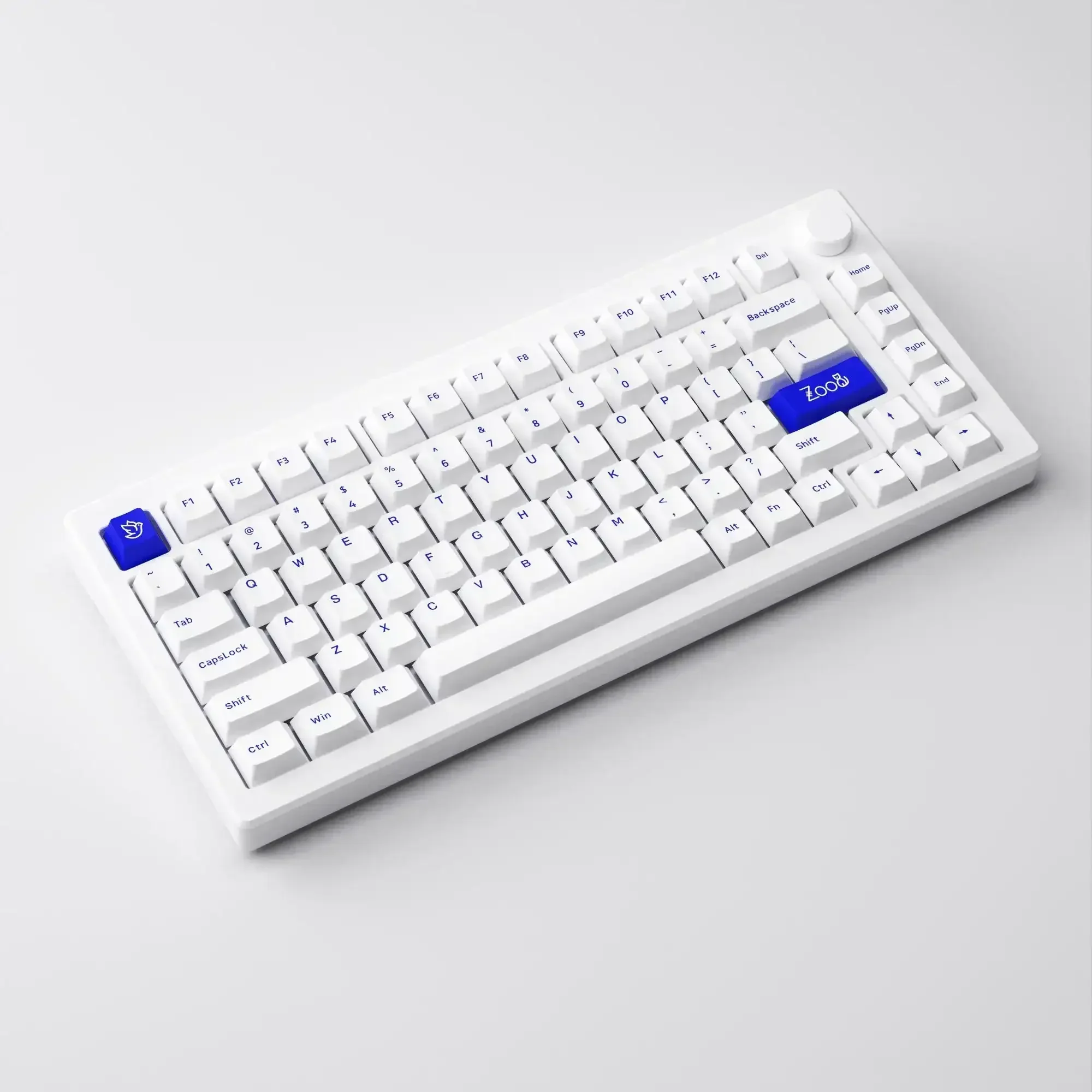 Akko - MOD 007B PC Blue on White Wireless Mechanical Keyboard - Image 6