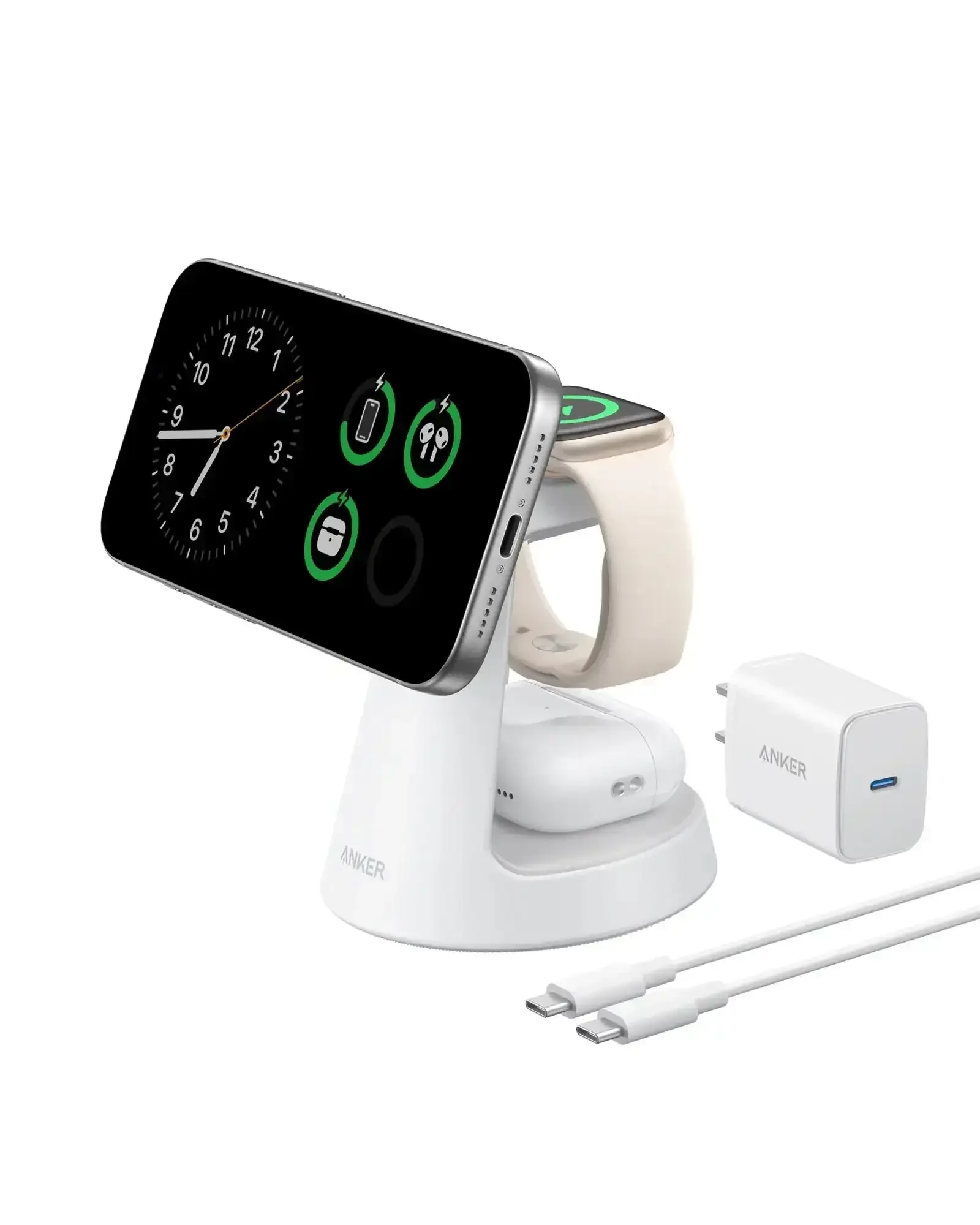 Anker - MagGo Wireless Charging Station (3-in-1, Dock Stand) - Image 4