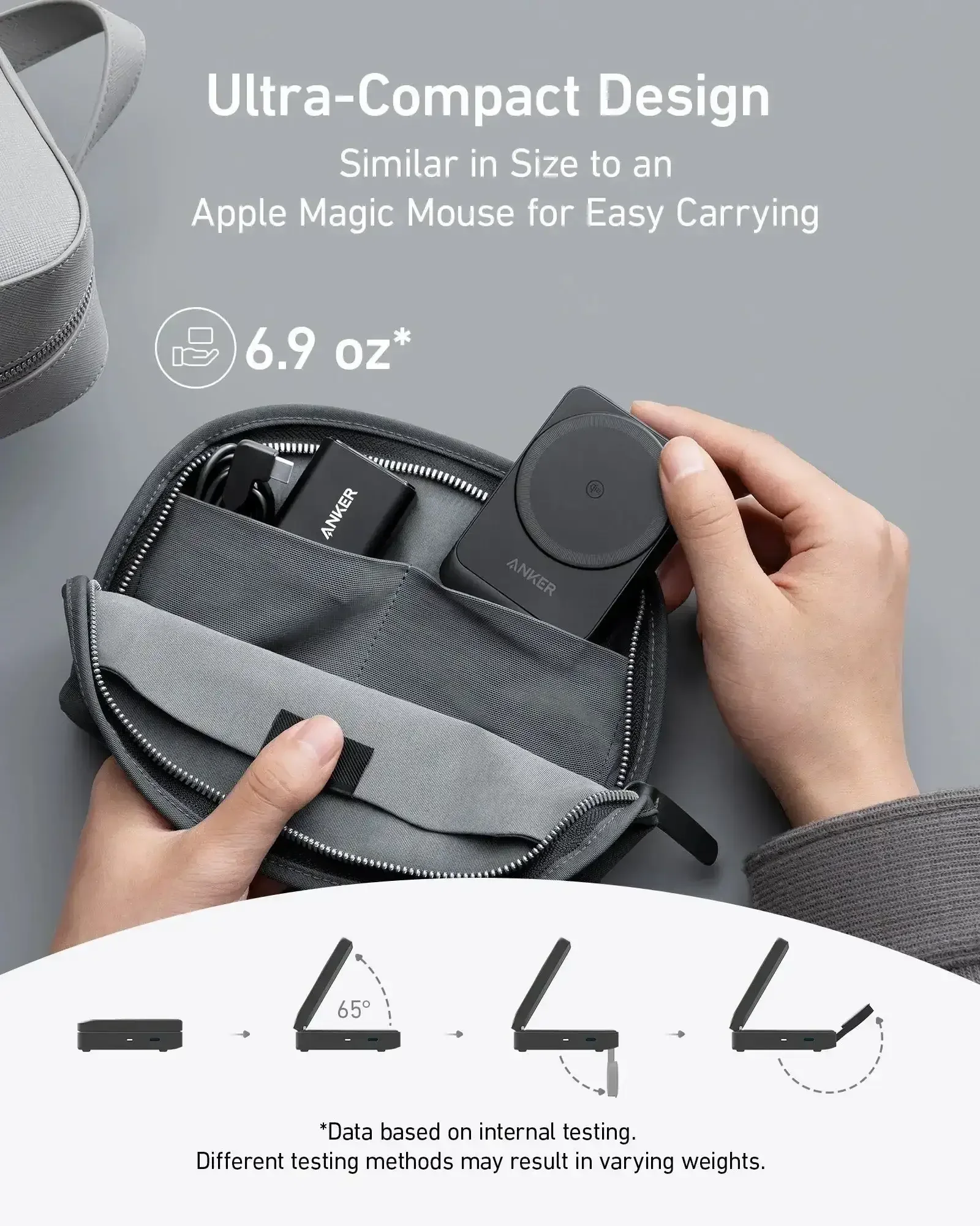 Anker - MagGo Wireless Charging Station (Foldable 3-in-1) - Ładowarka Składana z MagSafe - Image 9