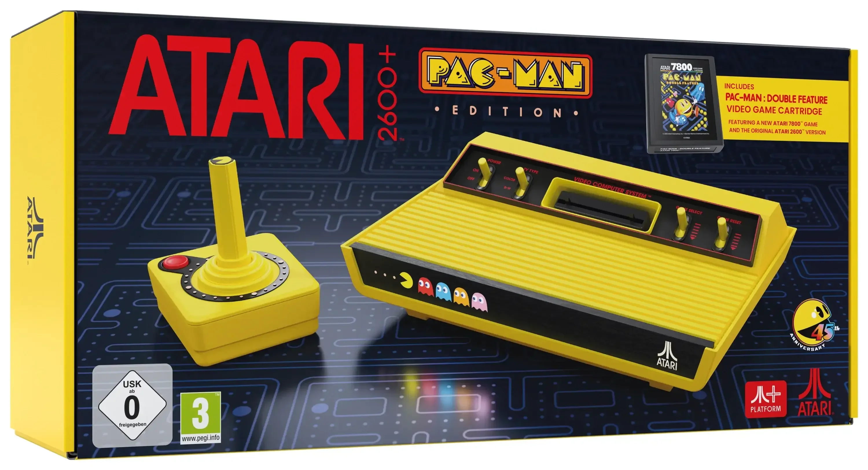 Atari - 2600+ PAC-MAN Edition Console & Joystick - Retro Konsola z Joystickiem - Image 5