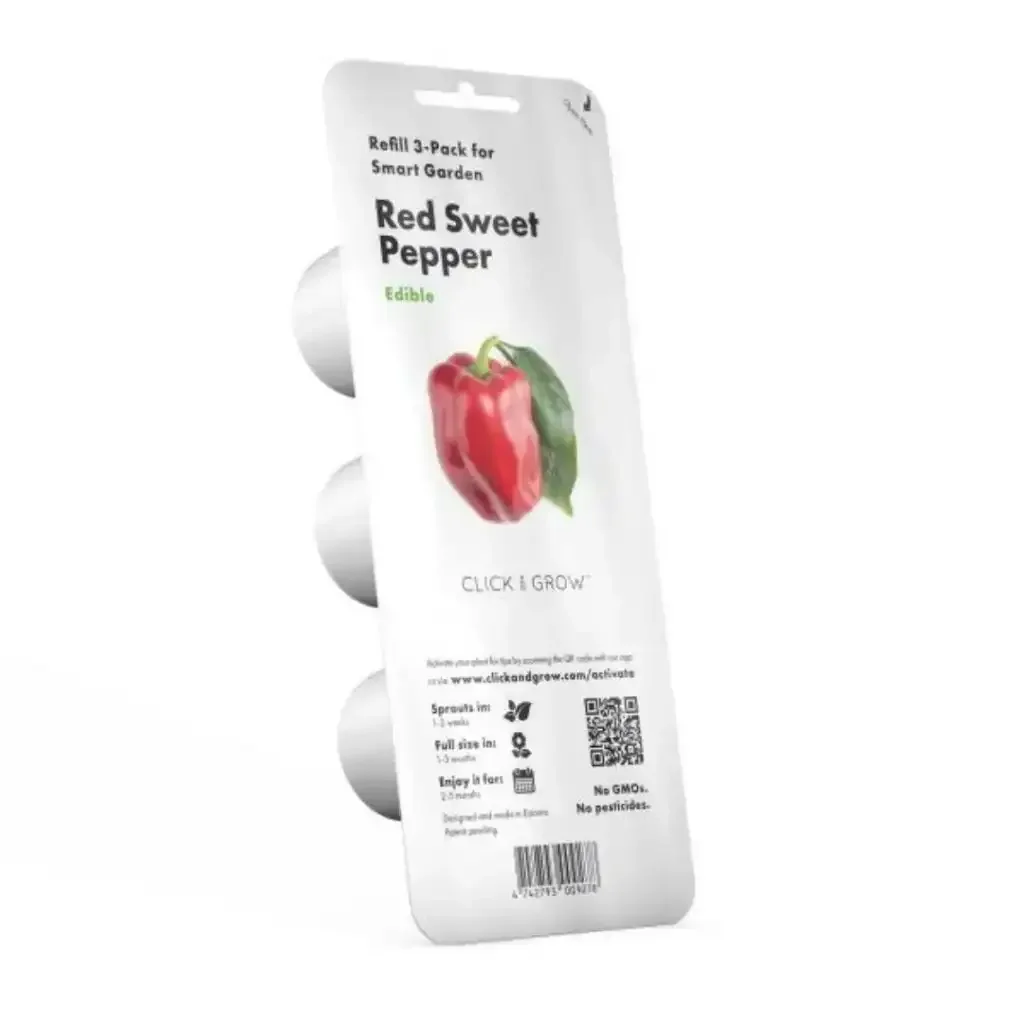 Click & Grow - Smart Garden Refill Red Sweet Pepper - Starter do Uprawy z Nasionami - Czerwona Słodka Papryka - Image 2