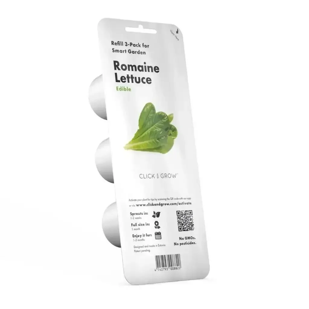 Click & Grow - Smart Garden Refill Romaine Lettuce - Starter do Uprawy z Nasionami - Sałata Rzymska - Image 2
