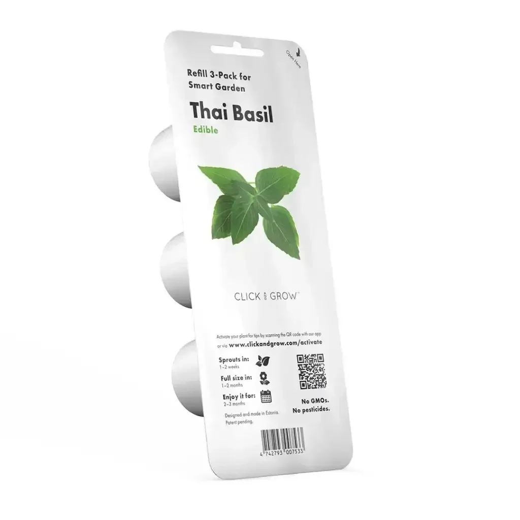 Click & Grow - Smart Garden Refill Thai Basil - Starter do Uprawy z Nasionami - Bazylia Tajska - Image 2