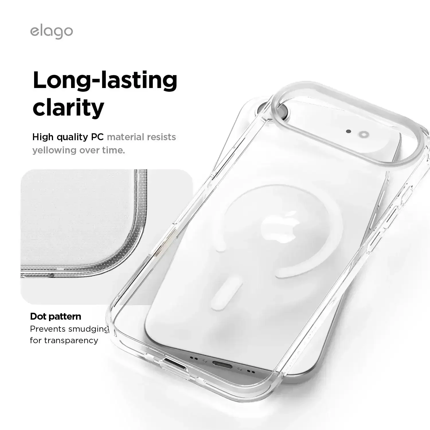 Elago – Cassette Tape 2 Monthly MagSafe do iPhone 17 / Pro / Pro Max / Air - Przezroczyste Etui do iPhone Kaseta - Image 5