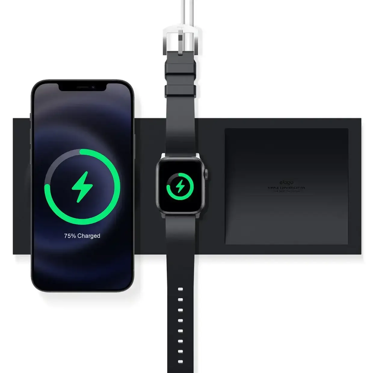 Elago - Charging Tray Duo for MagSafe - Silikonowy organizer 3w1 do Iphone 12 i Apple Watch - Image 4