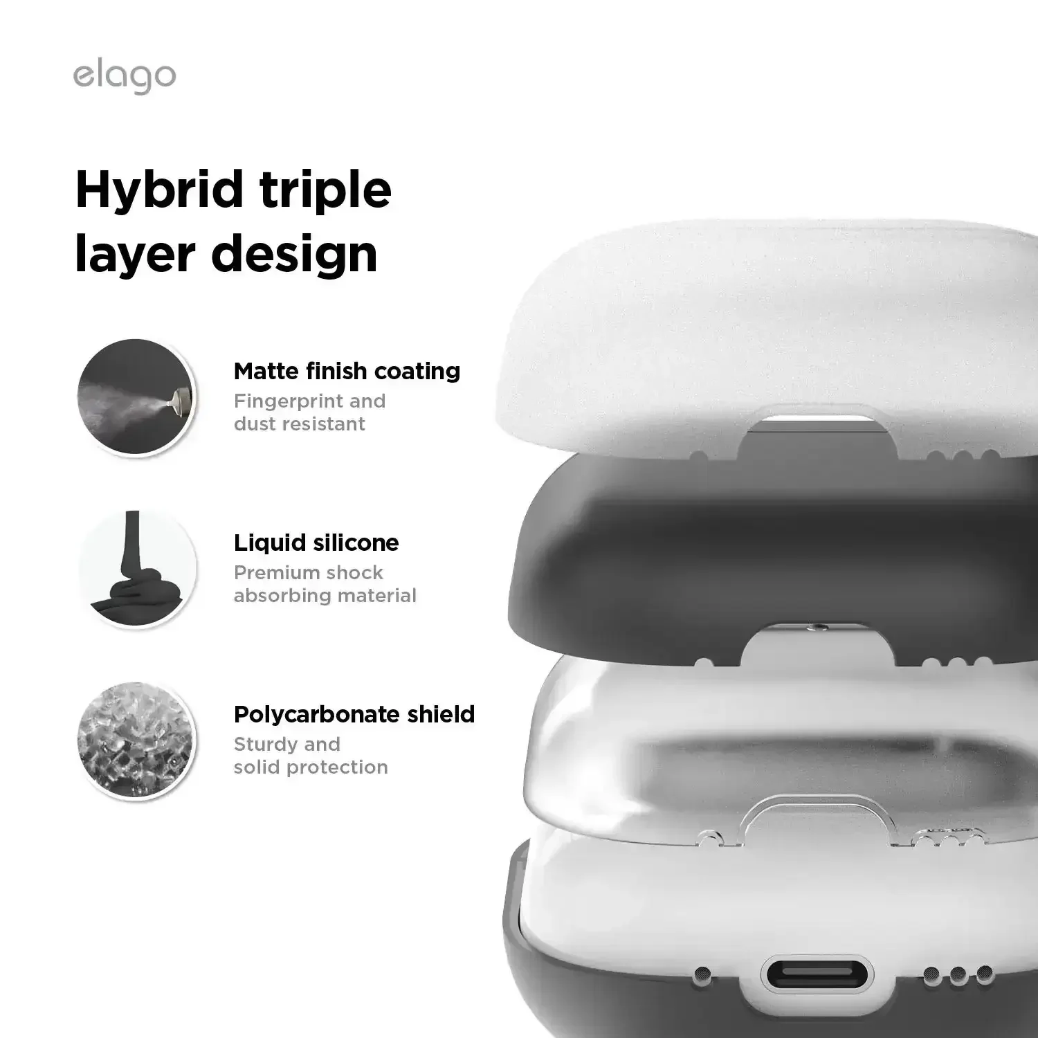 Elago - Liquid Hybrid Hang Case for AirPods 4 - Silikonowe Etui na AirPods 4 - Image 7