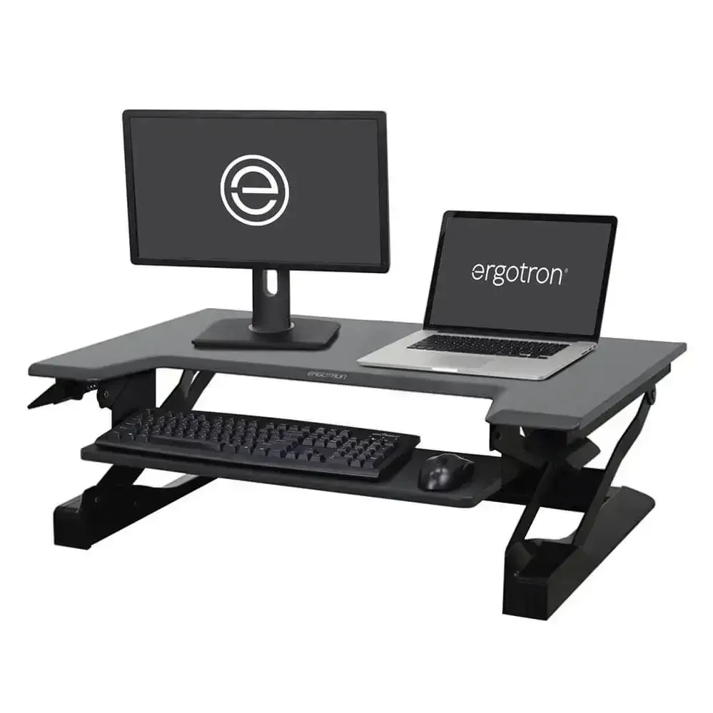 Ergotron - WorkFit-T - Sit-Stand Desktop Workstation - Medium Surface