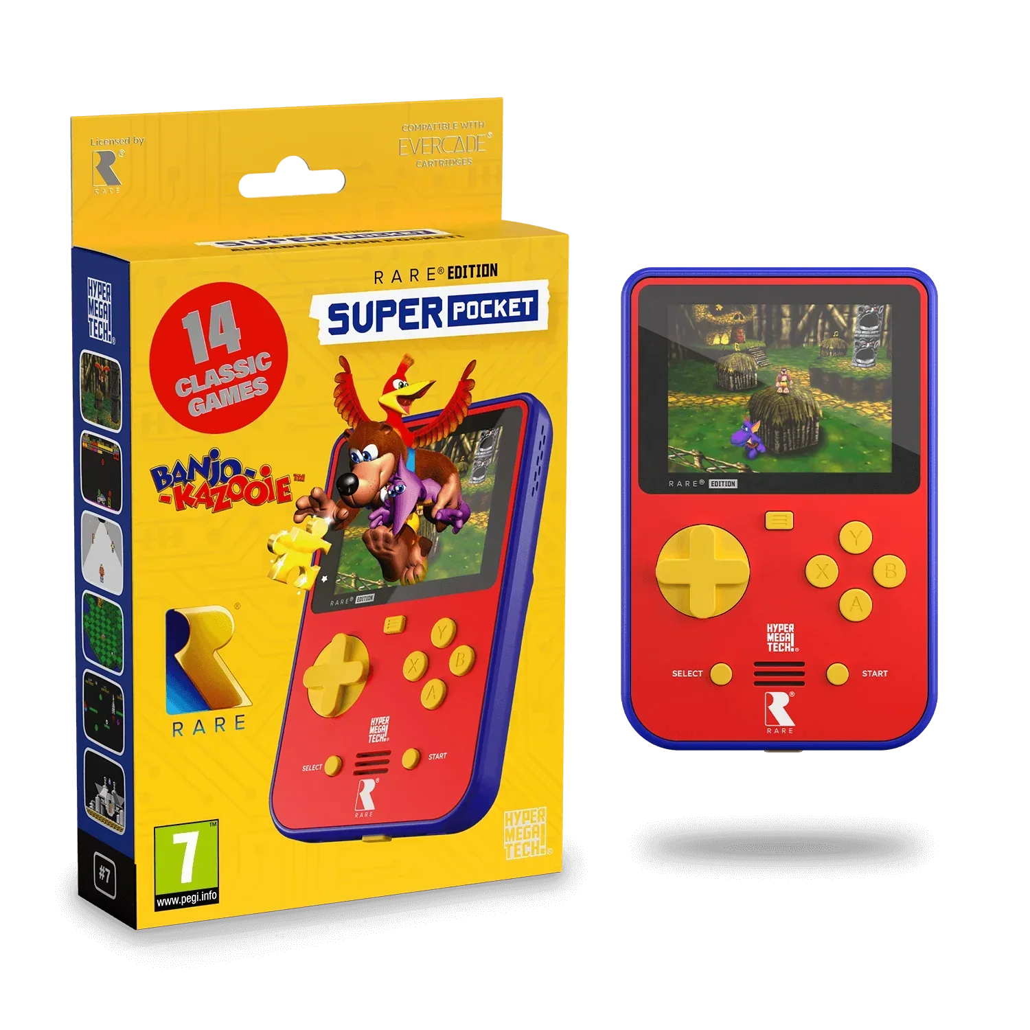 Evercade - Hyper Mega Tech Super Pocket Rare Edition - Konsola Retro z Zestawem Gier - Image 4