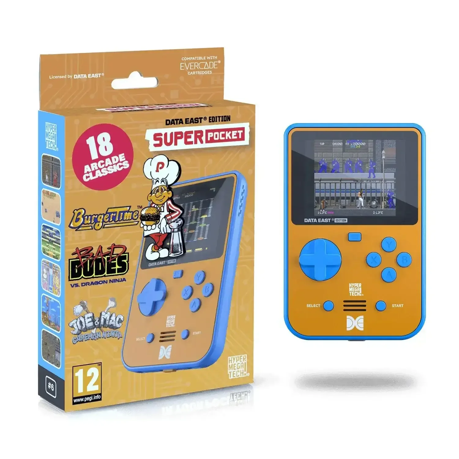 Evercade - Super Pocket Data East Console - Przenośna Mini Konsola Retro - Image 4