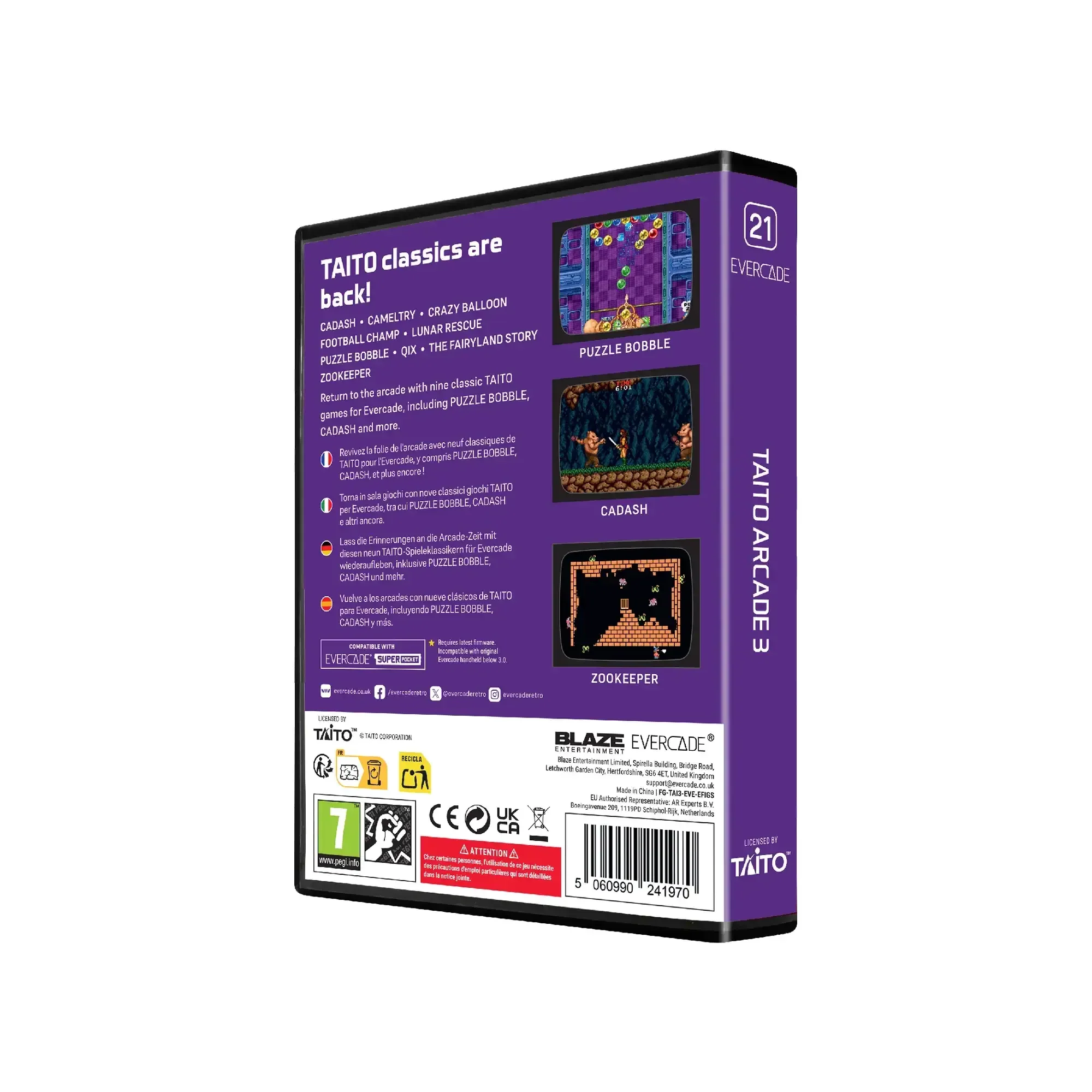 Evercade - TAITO Arcade 3 - Zestaw Gier Retro - Image 2