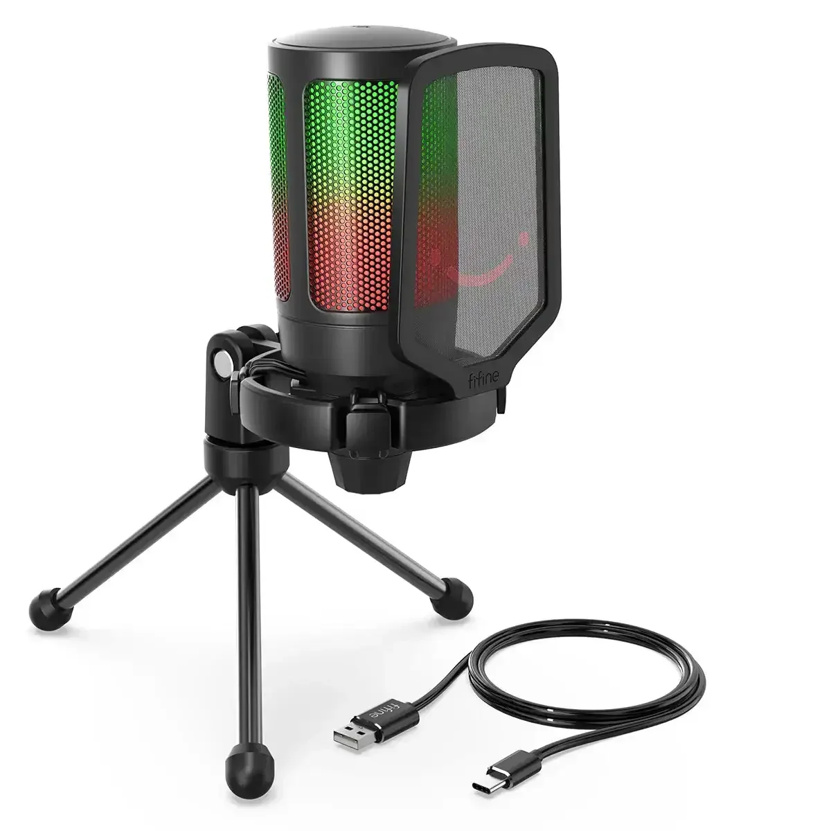 Fifine - AmpliGame - A6V Studio Condenser Microphone - Studyjny Mikrofon Pojemnościowy - Image 4