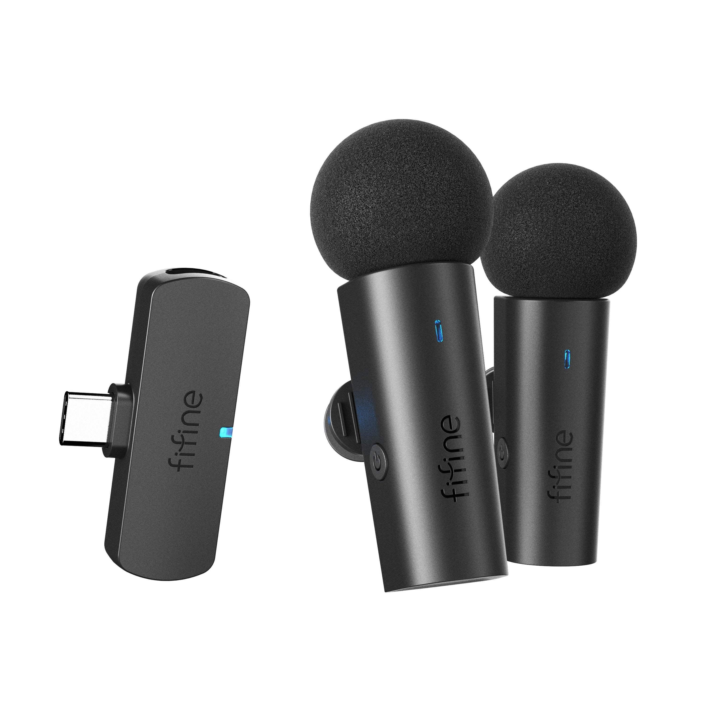 Fifine - AmpliGame - M8 Wireless Lavalier Microphone - Bezprzewodowy Mikrofon Krawatowy - Image 2