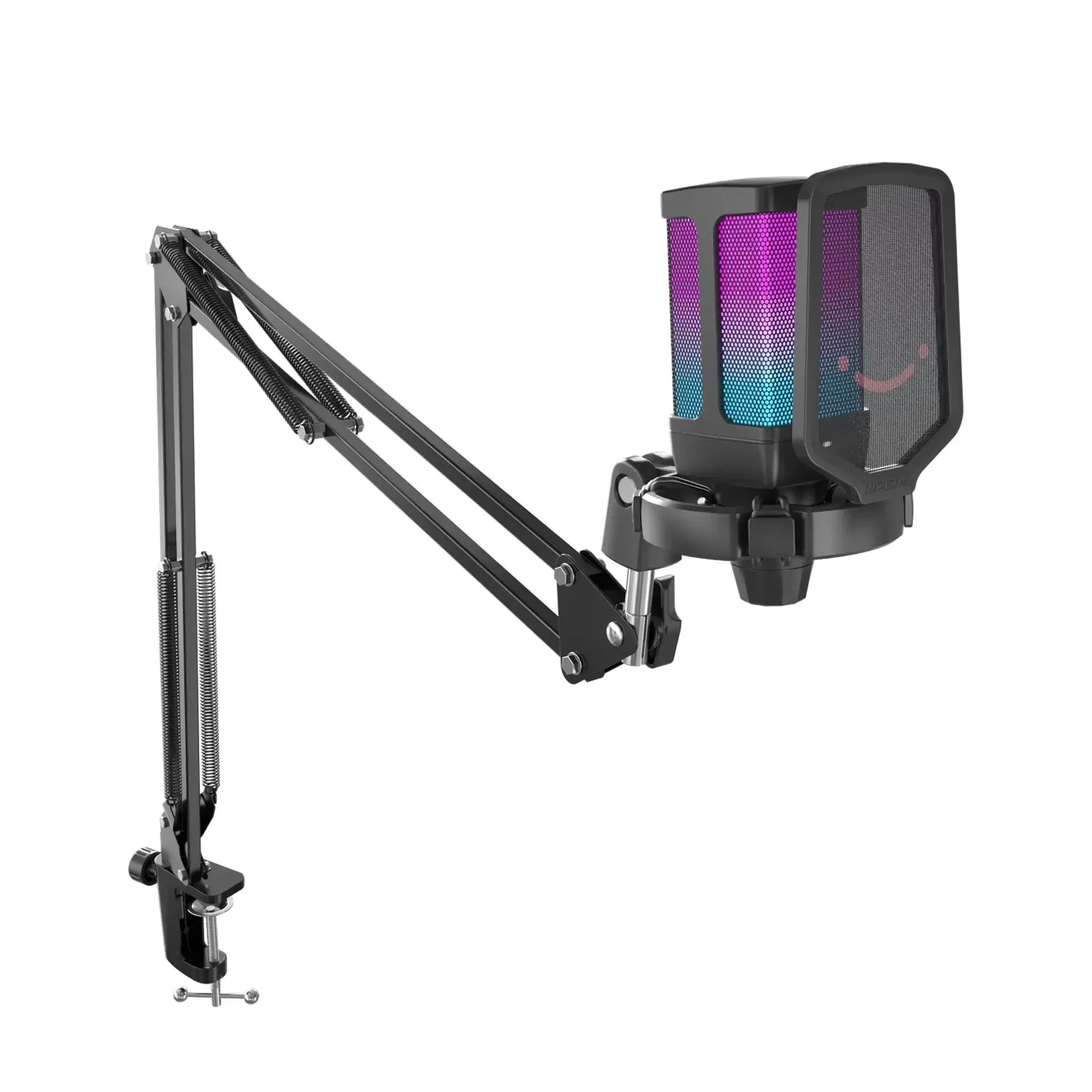 Fifine - AmpliGame - Q6T USB Condenser Microphone with RGB - Mikrofon Pojemnościowy Studyjny USB z Ramieniem - Image 6
