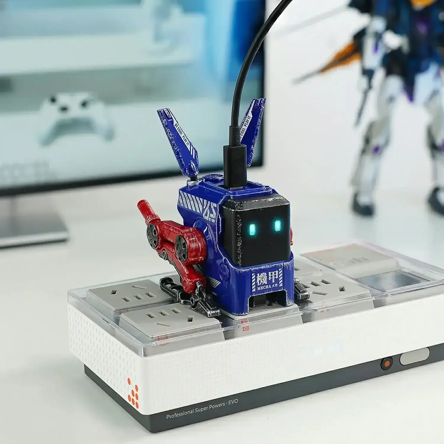 GravaStar - Alpha65 GaN 65W War Damaged Blaze Blue Wall Charger - Ładowarka - Image 6