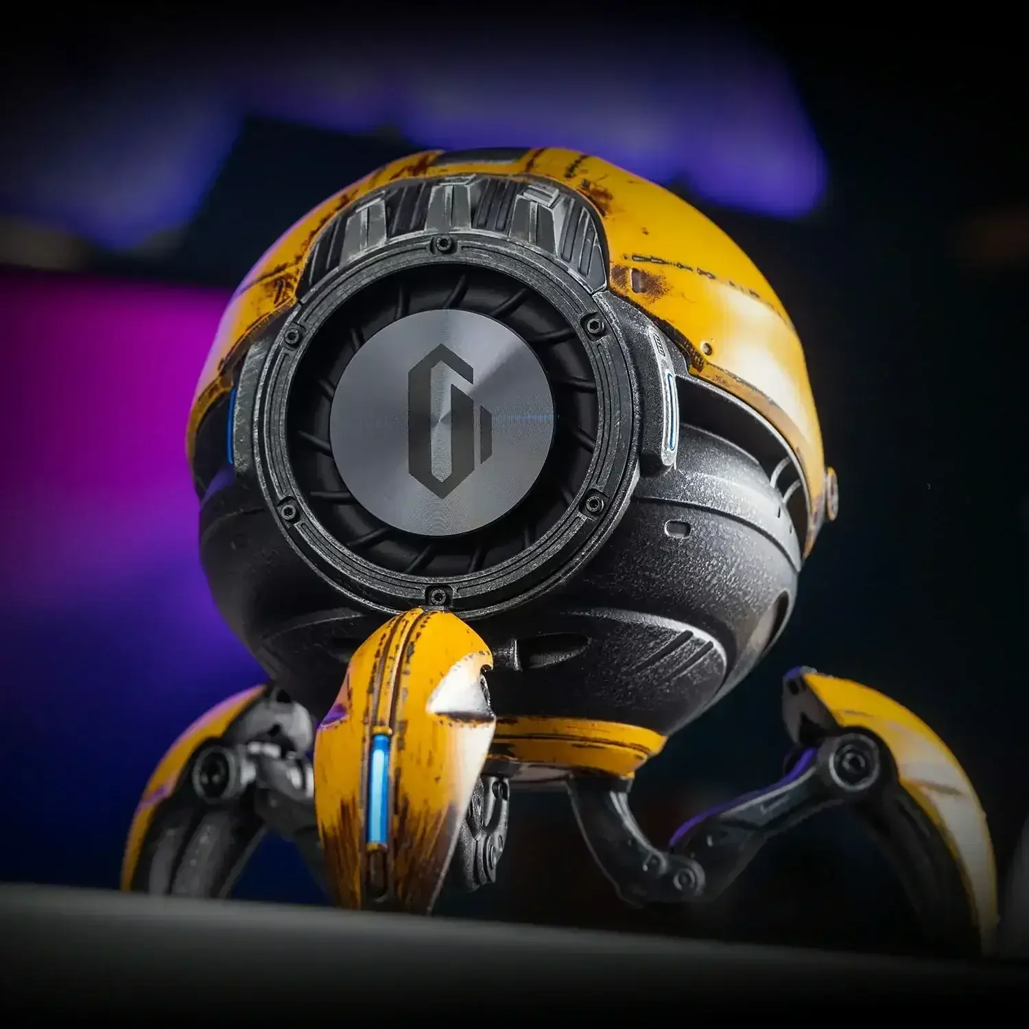 GravaStar - Mars Pro Special Edition War-Damaged Yellow Wireless Bluetooth Speaker - Bezprzewodowy Głośnik Bluetooth - Image 4