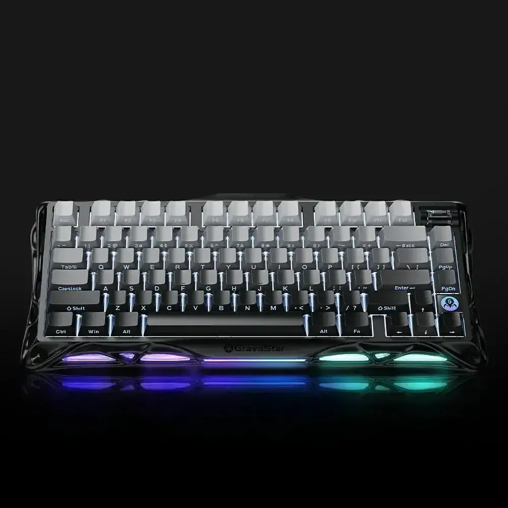 GravaStar - Mercury K1 Gradient Black Wireless Mechanical Keyboard - Bezprzewodowa Klawiatura Mechaniczna - Image 3