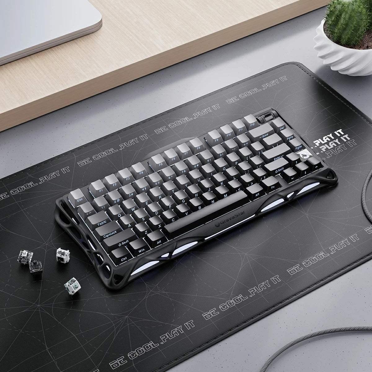 GravaStar - Mercury K1 Gradient Black Wireless Mechanical Keyboard - Bezprzewodowa Klawiatura Mechaniczna - Image 7