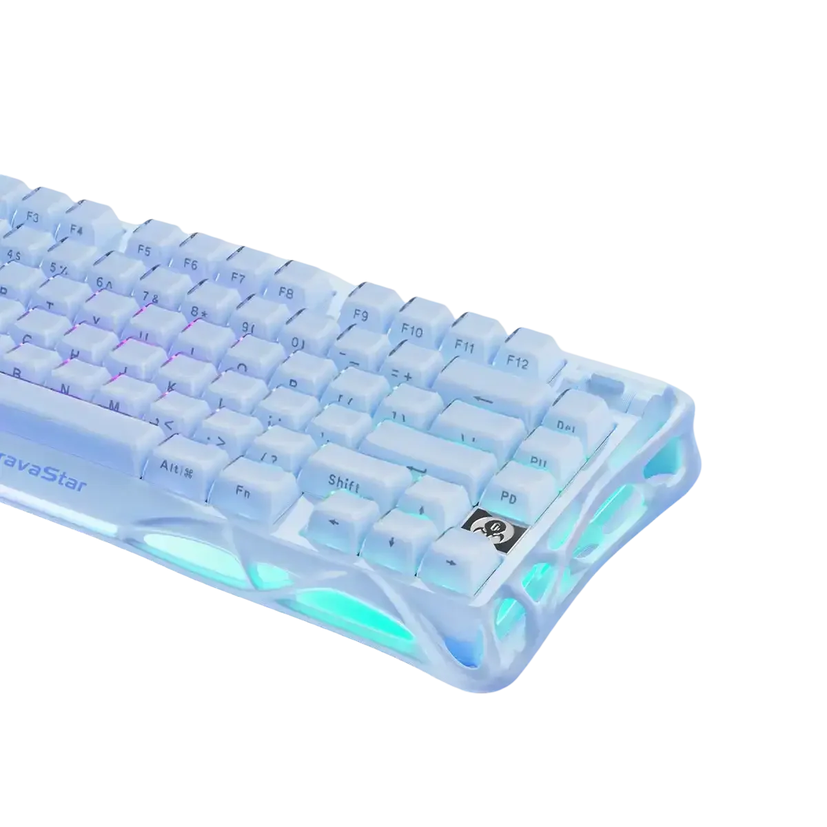 GravaStar - Mercury K1 Ice Blue Wireless Mechanical Keyboard - Bezprzewodowa Klawiatura Mechaniczna - Image 2