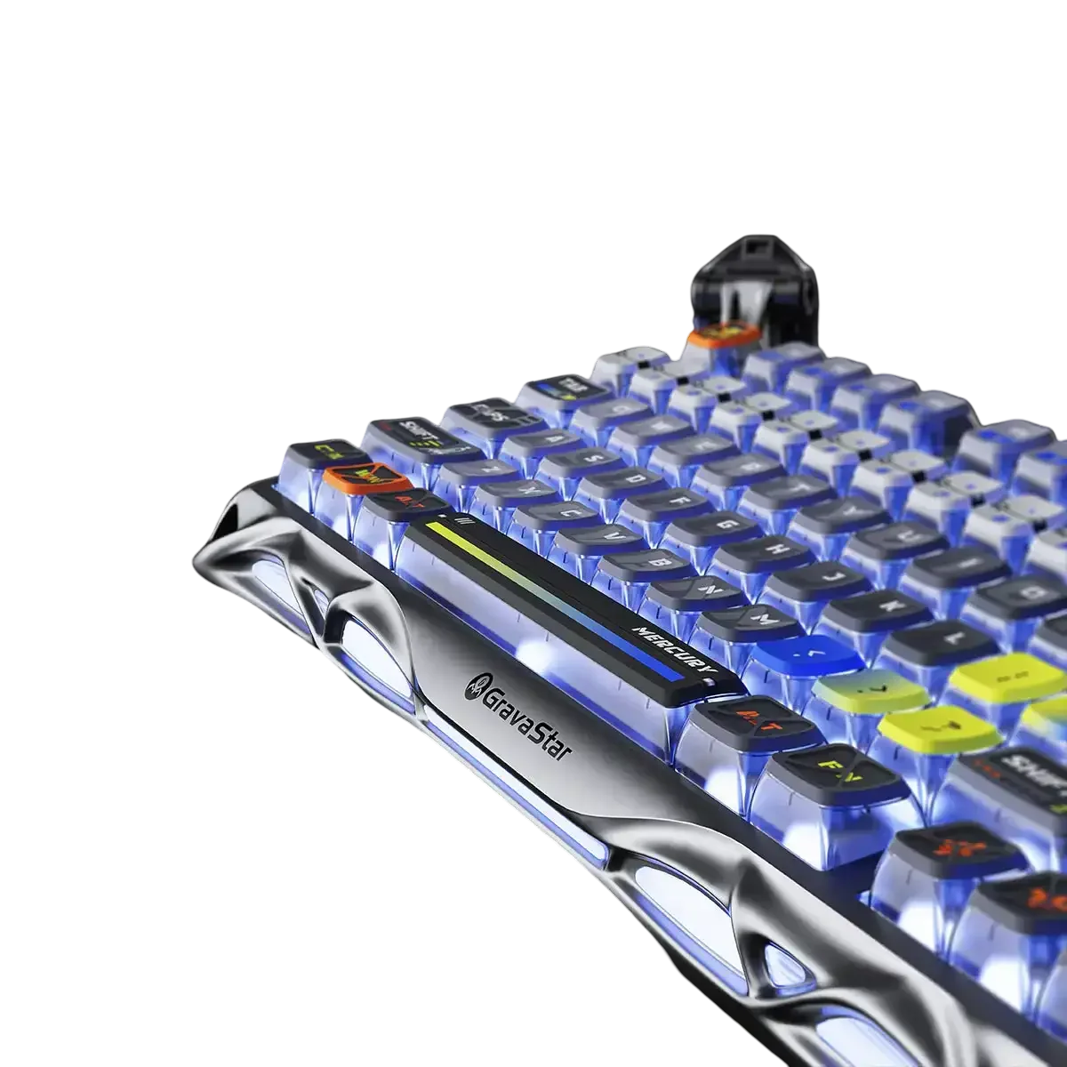 GravaStar - Mercury K1 Pro Interstellar Silver Wireless Mechanical Keyboard - Bezprzewodowa Klawiatura Mechaniczna - Image 3