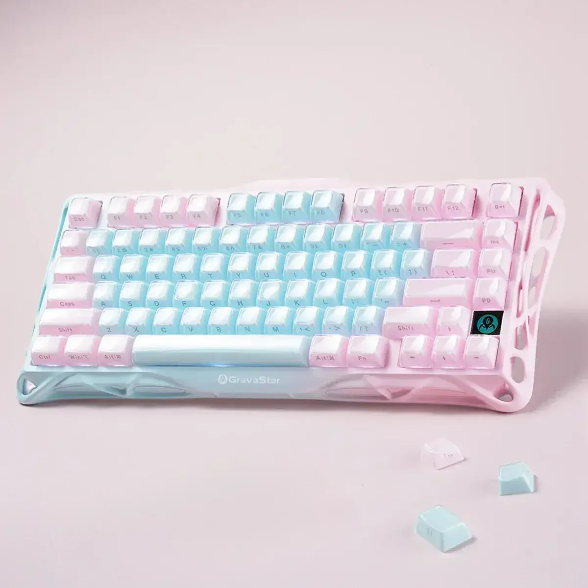 GravaStar - Mercury K1 Lite Special Edition Lumen Rose Wireless Mechanical Keyboard - Bezprzewodowa Klawiatura Mechaniczna - Image 8