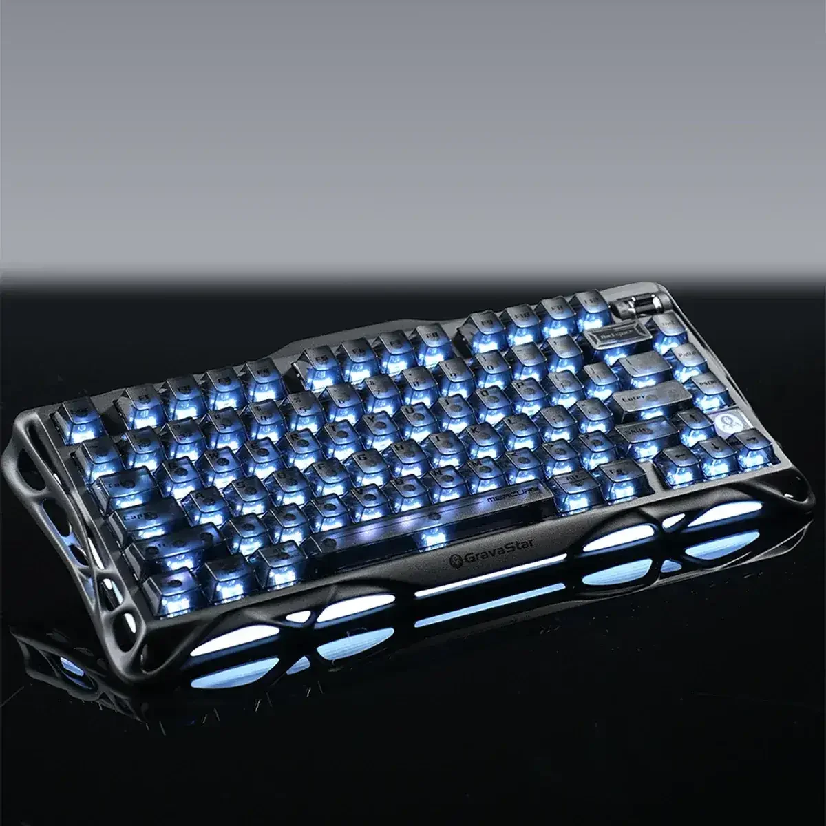 GravaStar - Mercury K1 Stealth Black Wireless Mechanical Keyboard - Bezprzewodowa Klawiatura Mechaniczna - Image 2