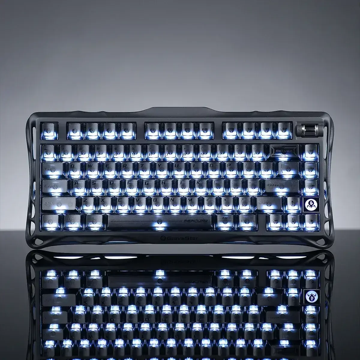 GravaStar - Mercury K1 Stealth Black Wireless Mechanical Keyboard - Bezprzewodowa Klawiatura Mechaniczna - Image 3