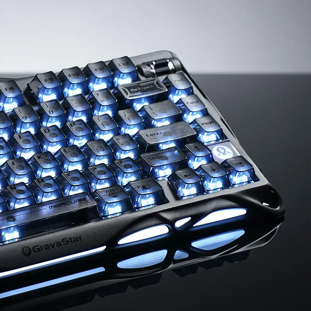 GravaStar - Mercury K1 Stealth Black Wireless Mechanical Keyboard - Bezprzewodowa Klawiatura Mechaniczna - Image 4
