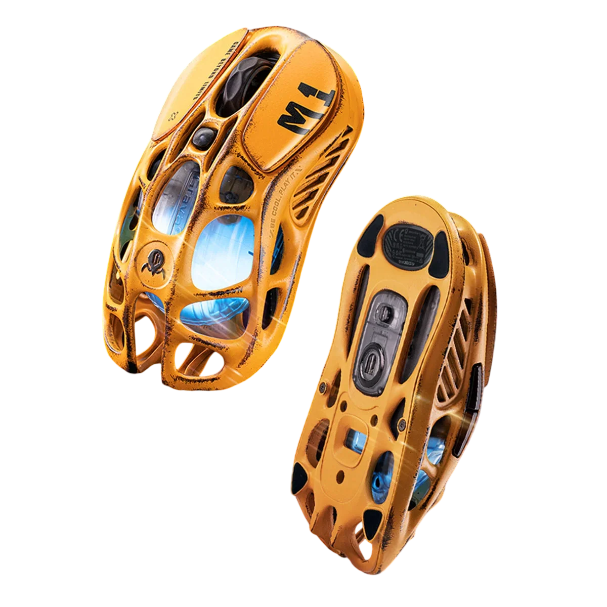 GravaStar - Mercury M1 Pro Special Edition Combat Yellow - Wireless Gaming Mouse - Bezprzewodowa Myszka Gamingowa - Image 3
