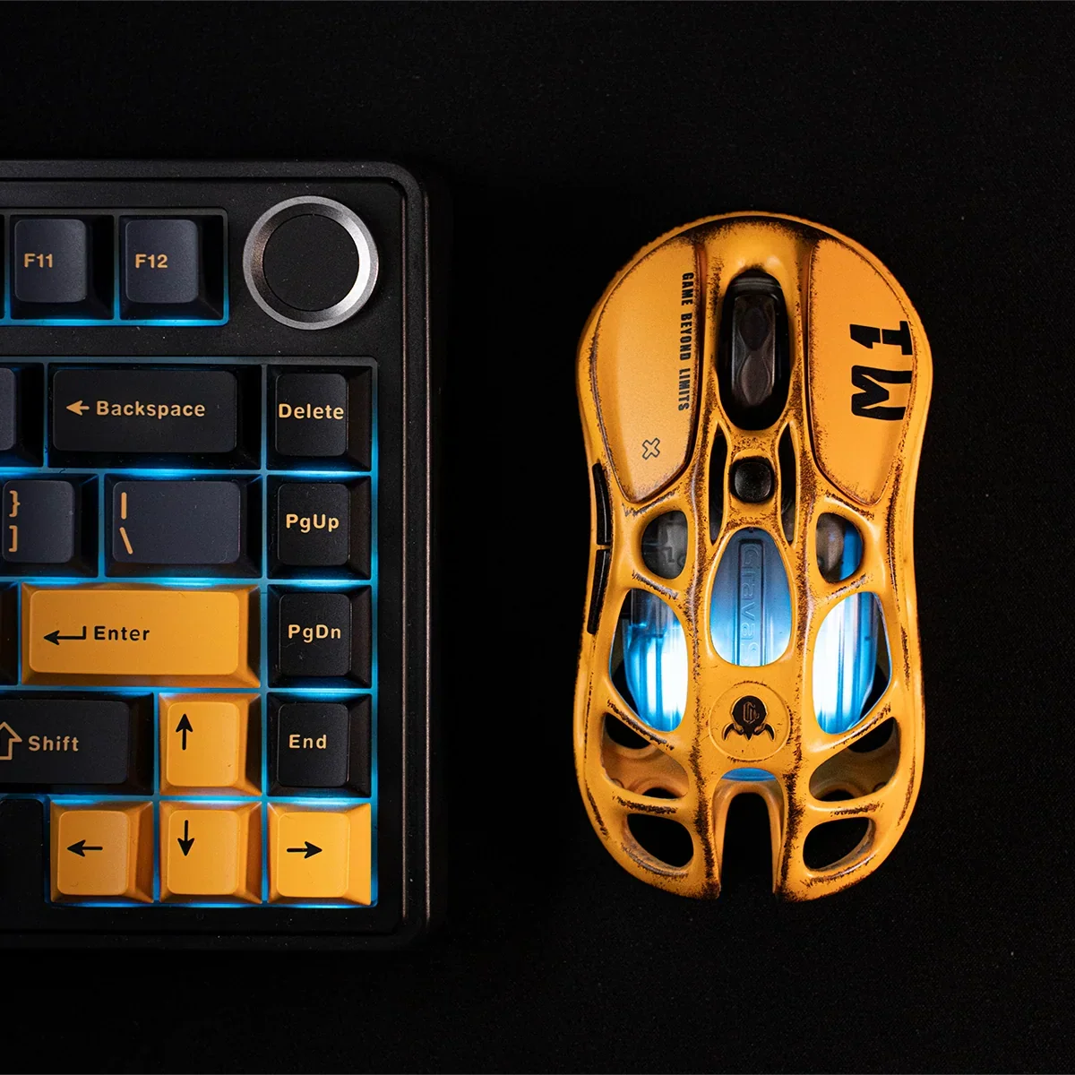 GravaStar - Mercury M1 Pro Special Edition Combat Yellow - Wireless Gaming Mouse - Bezprzewodowa Myszka Gamingowa - Image 5