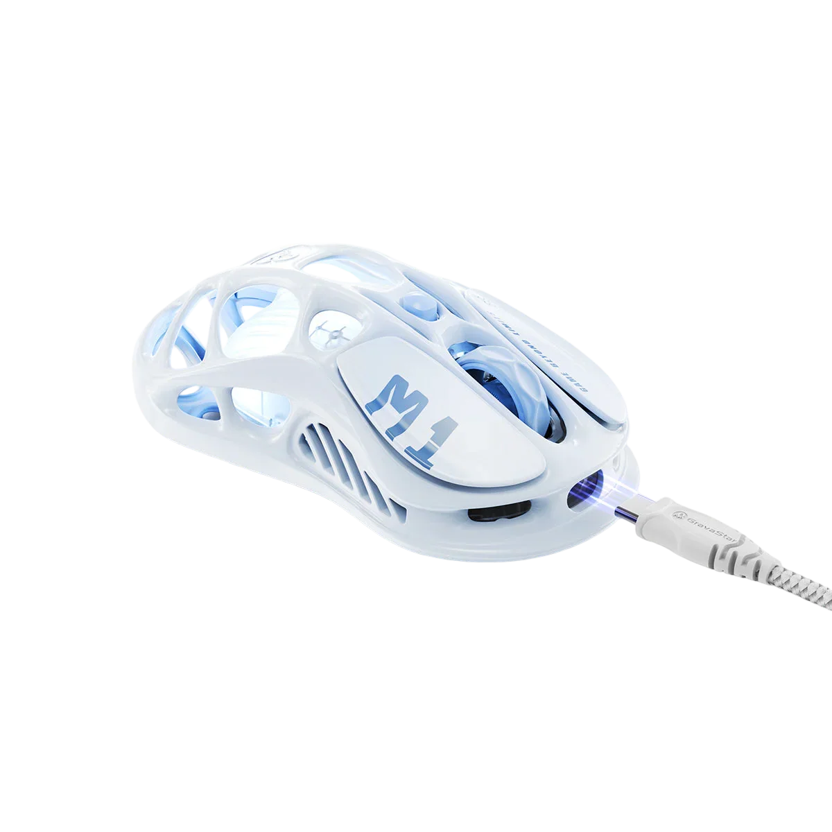 GravaStar - Mercury M1 Pro Special Edition Ice Blue - Wireless Gaming Mouse - Bezprzewodowa Myszka Gamingowa - Image 6