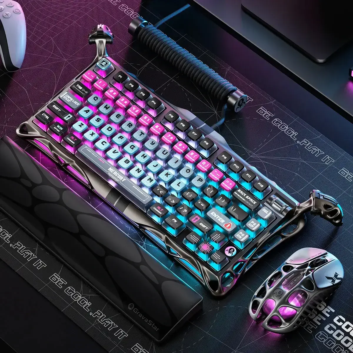 GravaStar - Mercury V75 Pro Cyberpunk Wired Magnetic Keyboard - Przewodowa Klawiatura Magnetyczna - Image 7