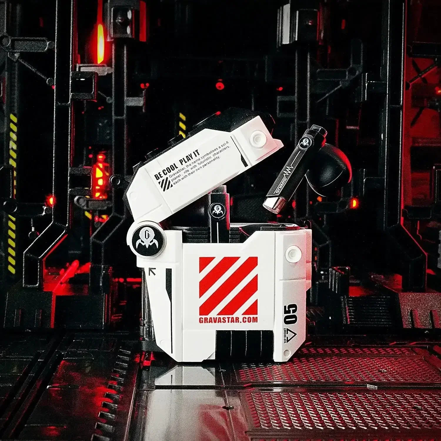 GravaStar - Sirius P5 Defense Mecha White Wireless Headphones - Słuchawki Bezprzewodowe - Image 5