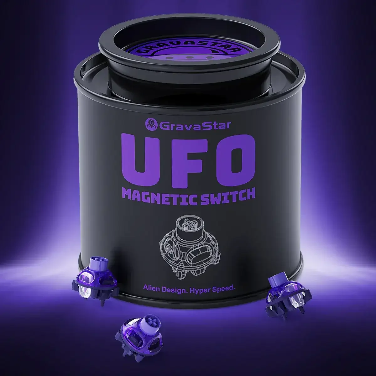 GravaStar - UFO Magnetic Switch with Hall Effect - Magnetyczny Przełącznik Gamingowy - Image 8