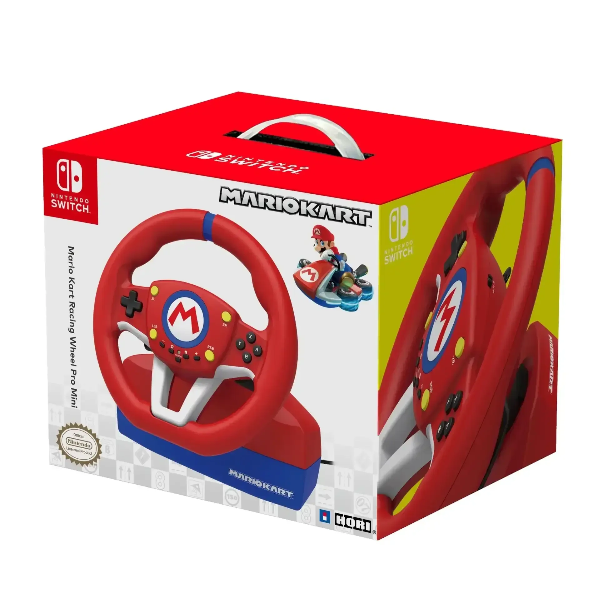 HORI - Mario Kart Racing Wheel Pro Mini for Nintendo Switch - Kierownica Wyścigowa z Pedałami - Image 2