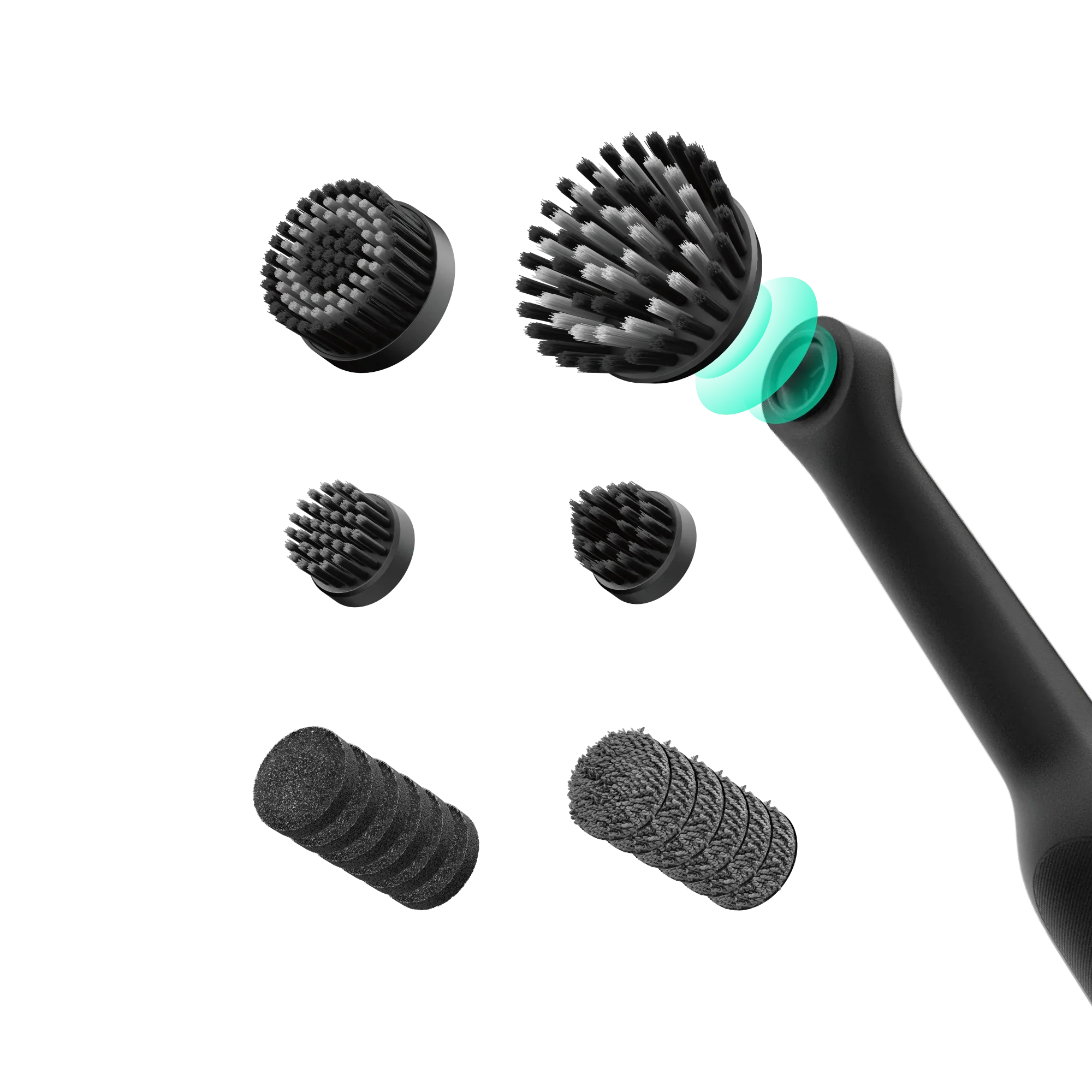 HOTO - Wand Cordless Spin Scrubber 12-Piece Ultimate Kit - Wielofunkcyjna Szczotka Elektryczna z Zestawem Końcówek - Image 4
