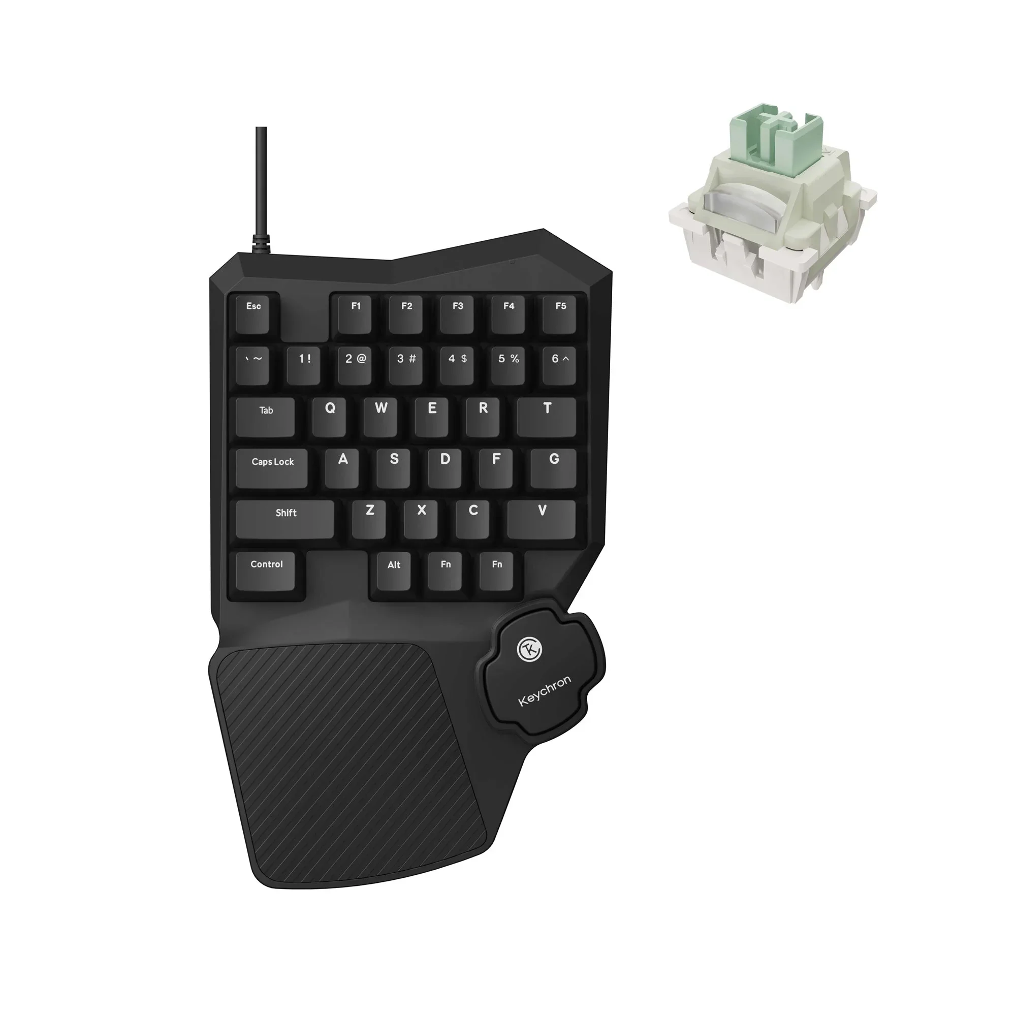 Keychron - C0 HE One Handed Magnetic Switch Gaming Keyboard - Magnetyczna Klawiatura Jednoręczna