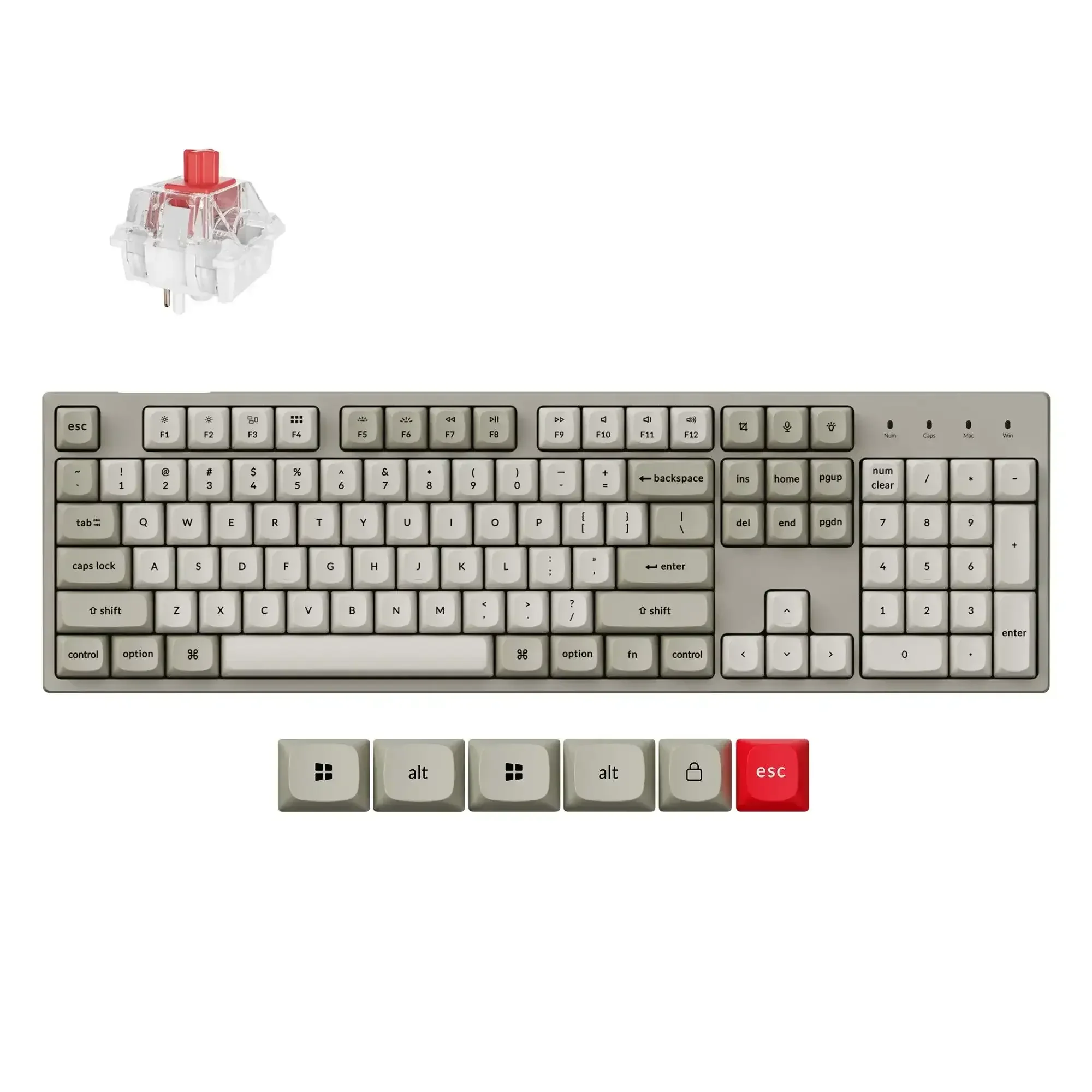Keychron - C2 Pro 8K QMK Wired Custom Mechanical Keyboard - Image 8