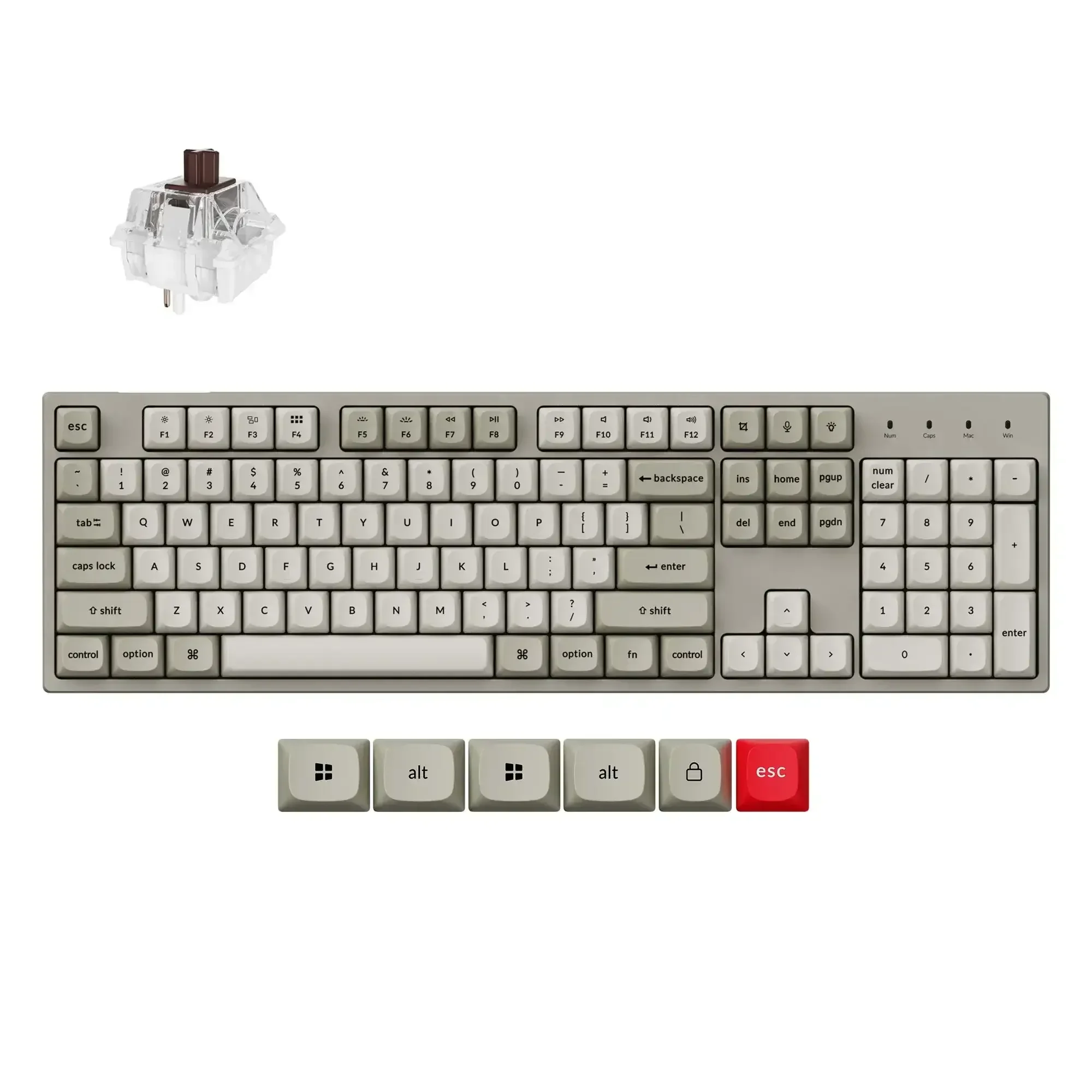 Keychron - C2 Pro 8K QMK Wired Custom Mechanical Keyboard - Image 9