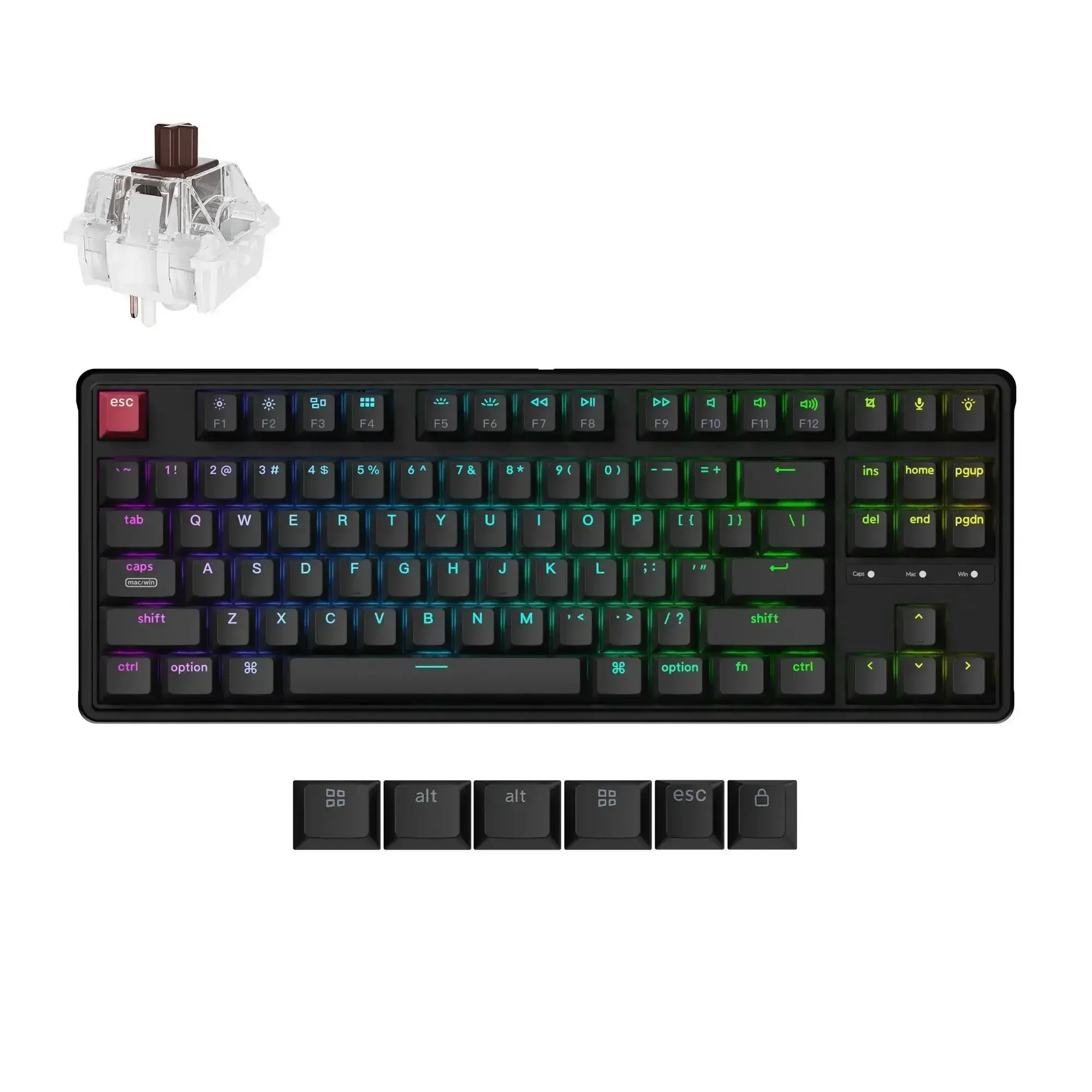 Keychron - C3 Pro 8K QMK Wired Custom Mechanical Keyboard - Przewodowa Klawiatura Mechaniczna - Image 9