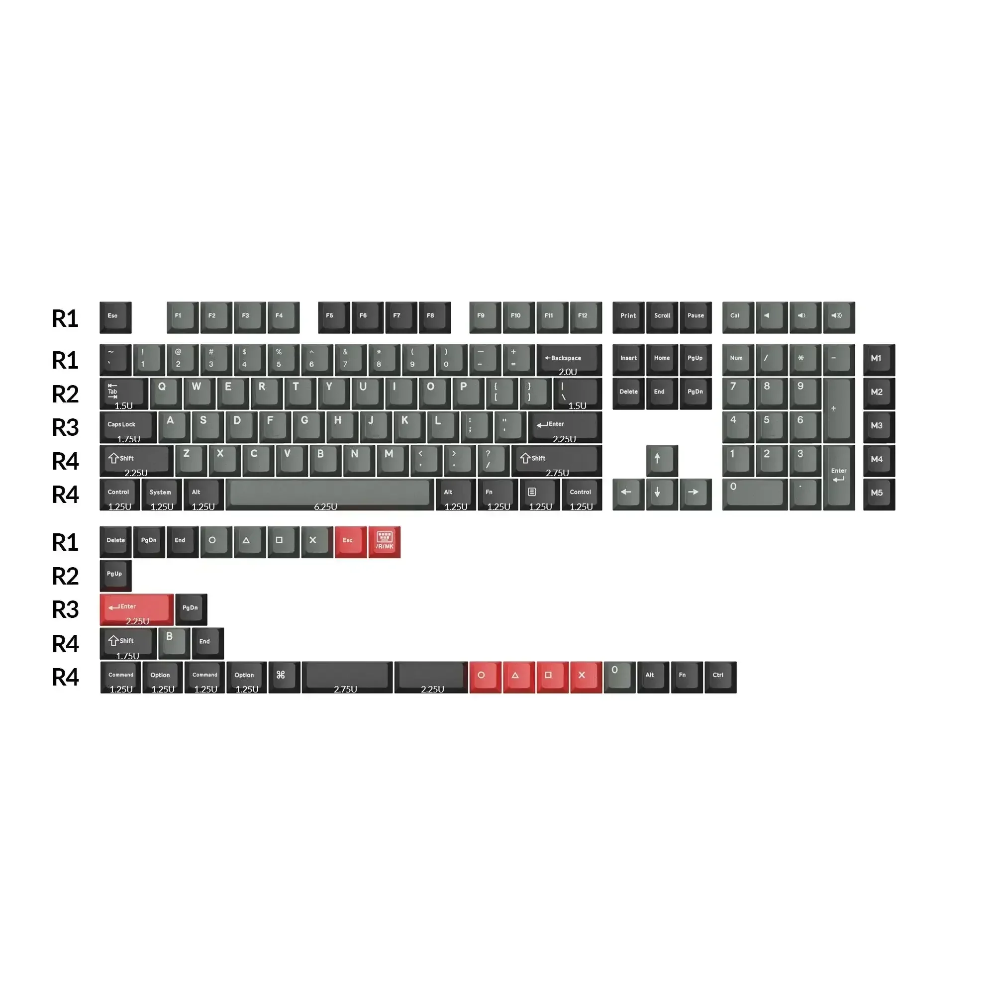 Keychron - Cherry Profile Double-Shot PBT Full Set Keycaps - Keycaps do Klawiatury Mechanicznej - Image 2