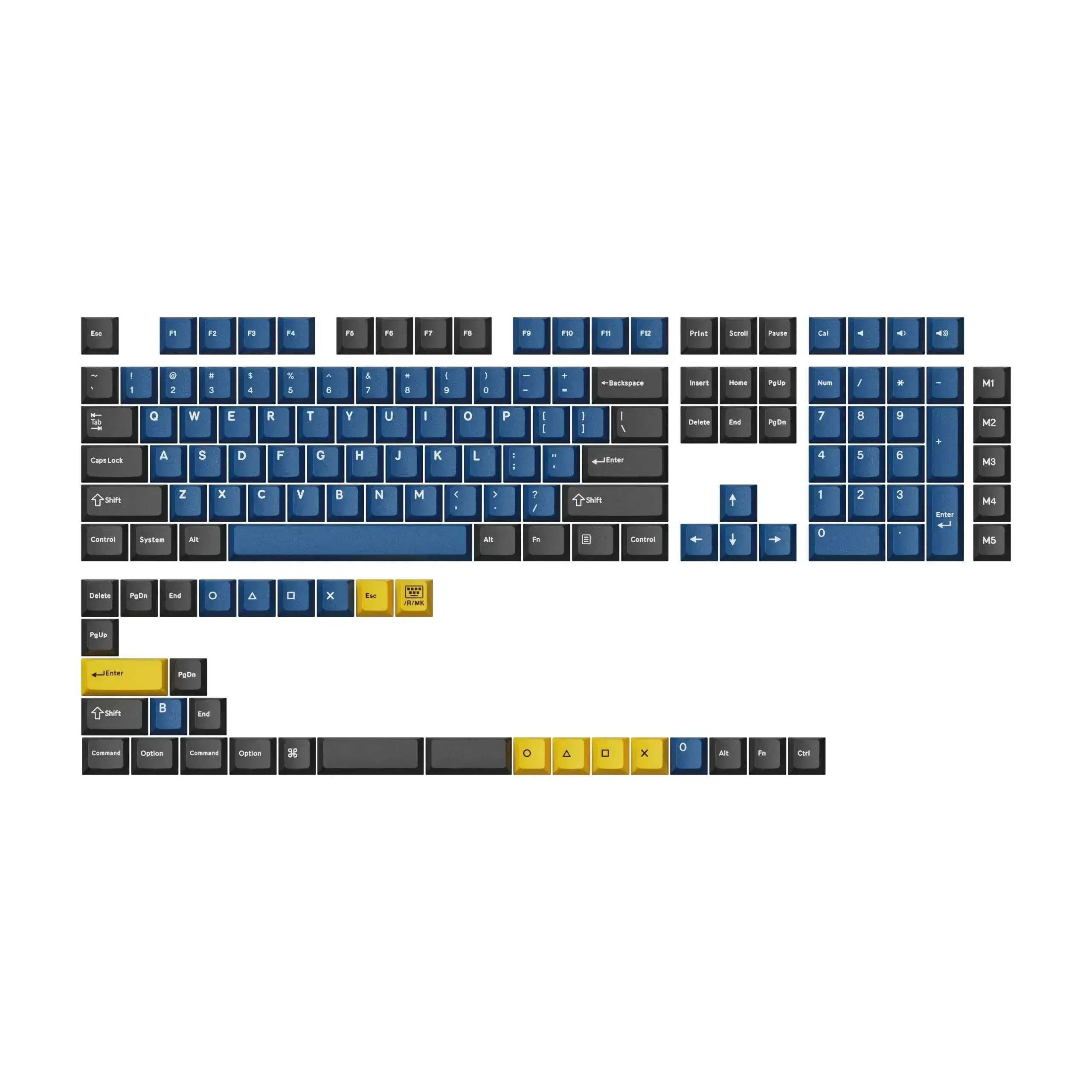 Keychron - Cherry Profile Double-Shot PBT Full Set Keycaps - Keycaps do Klawiatury Mechanicznej - Image 3