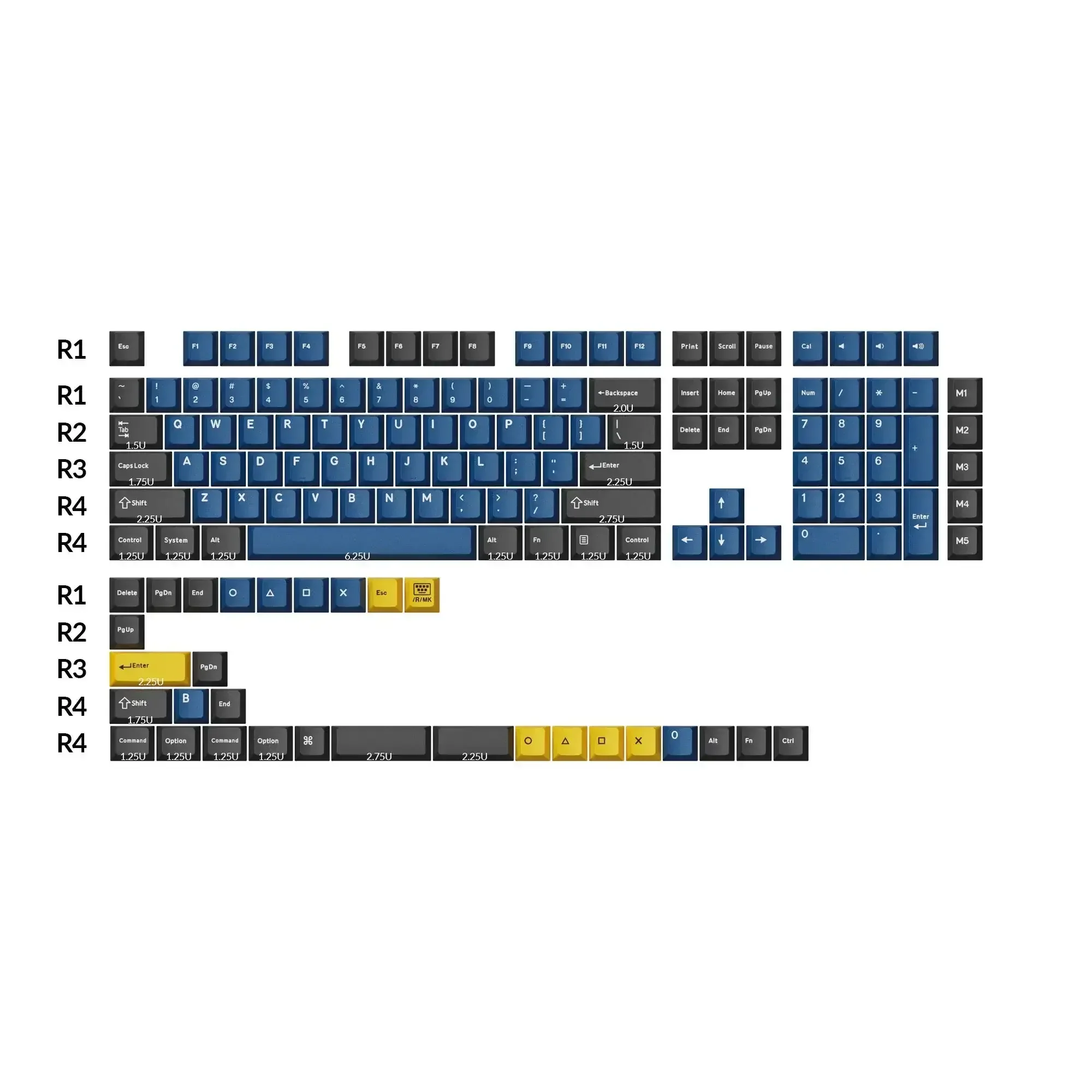 Keychron - Cherry Profile Double-Shot PBT Full Set Keycaps - Keycaps do Klawiatury Mechanicznej - Image 4