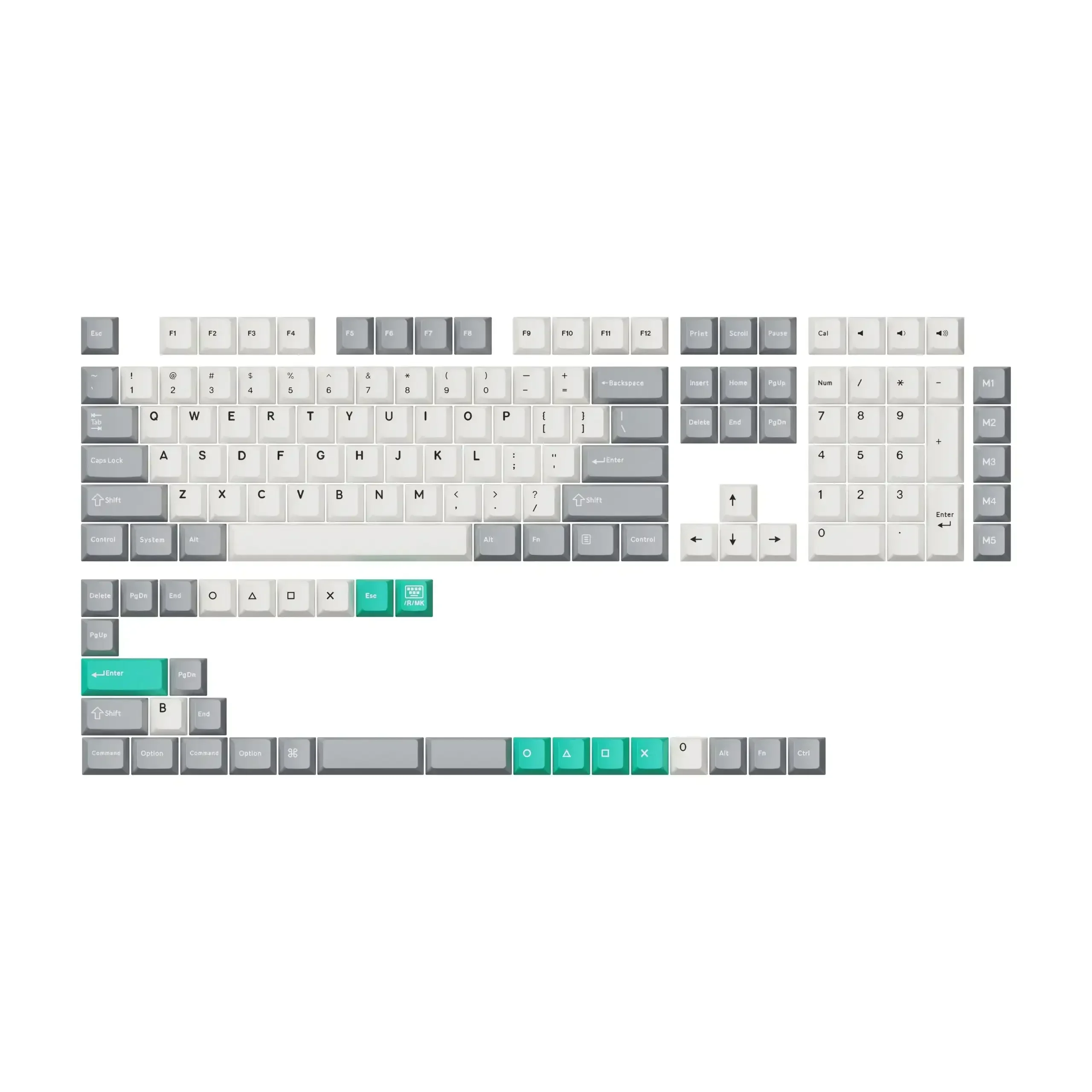 Keychron - Cherry Profile Double-Shot PBT Full Set Keycaps - Keycaps do Klawiatury Mechanicznej - Image 5