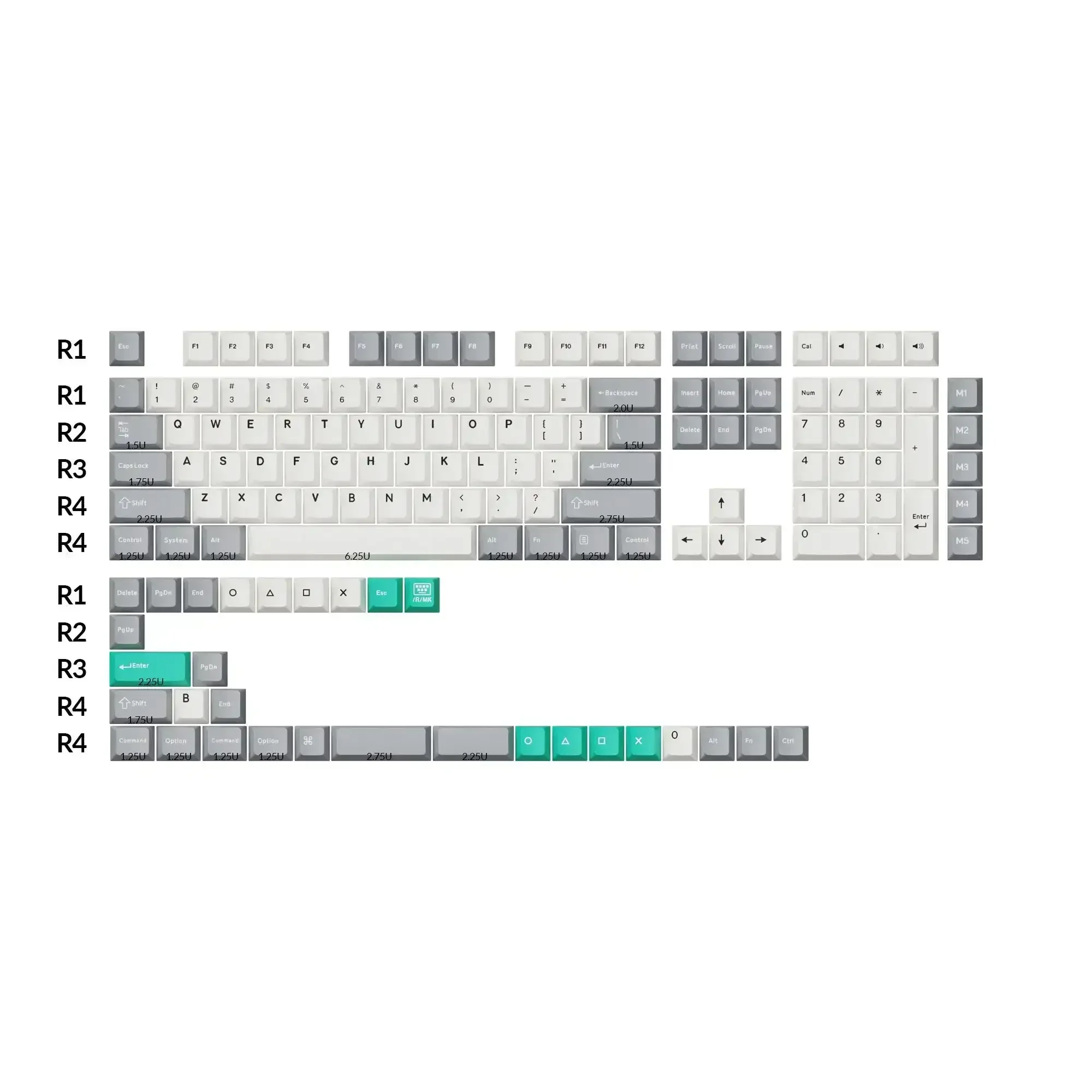 Keychron - Cherry Profile Double-Shot PBT Full Set Keycaps - Keycaps do Klawiatury Mechanicznej - Image 6
