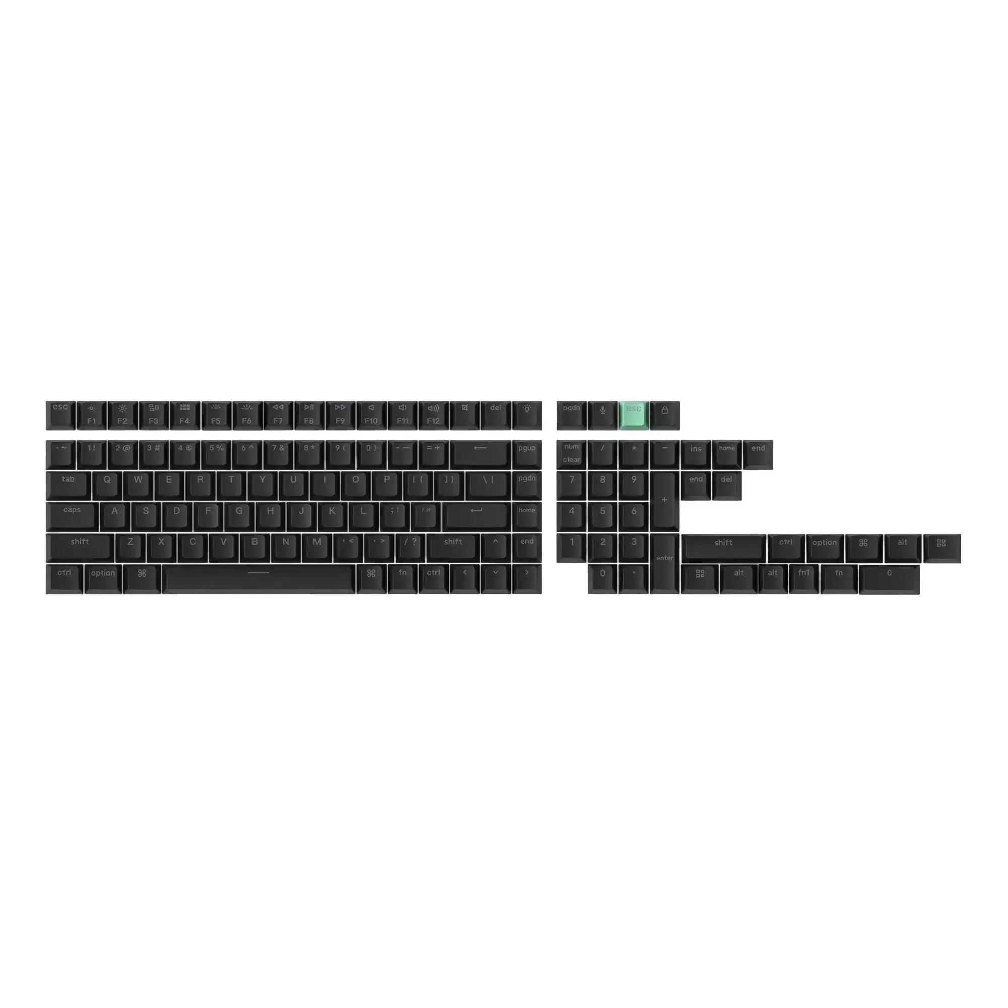Keychron - Cherry Profile Double-Shot PBT Shine-Through Keycap Set - Zestaw Keycapów