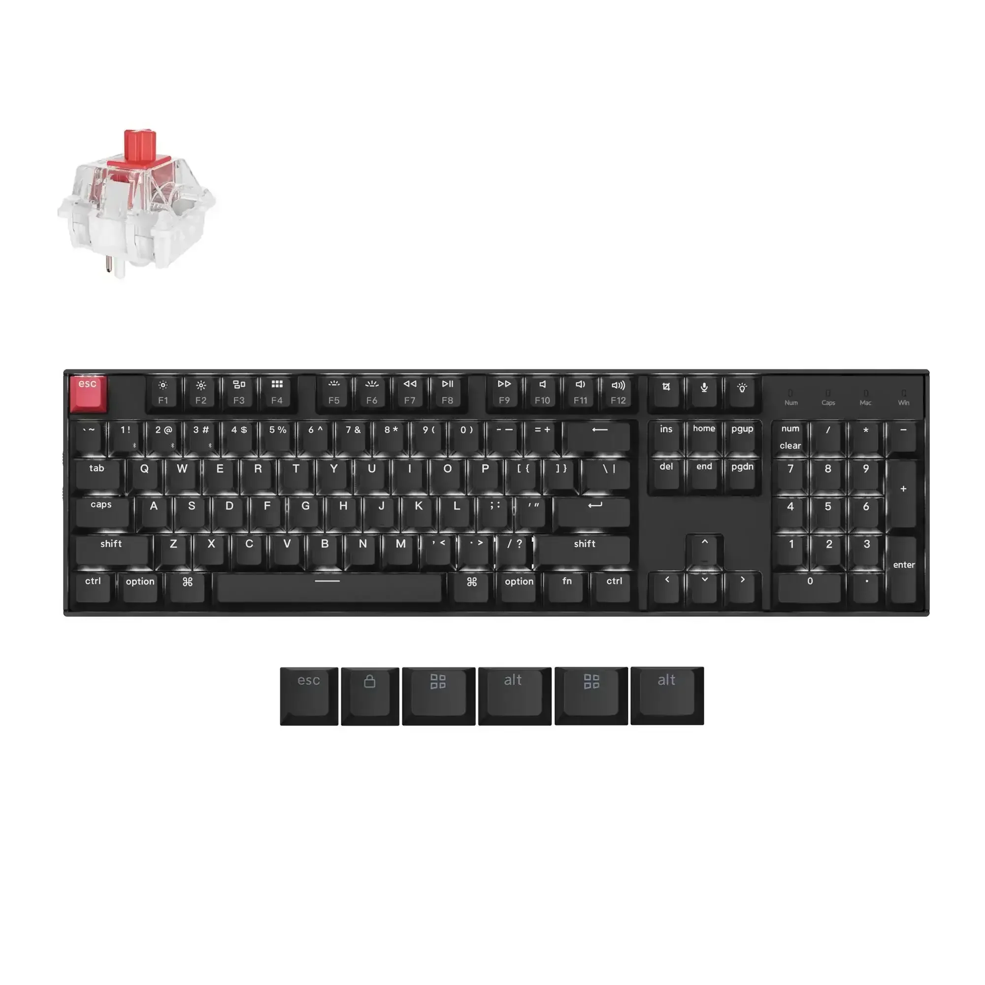 Keychron - K10 QMK Wireless Mechanical Keyboard (Version 2) - Bezprzewodowa Klawiatura Mechaniczna